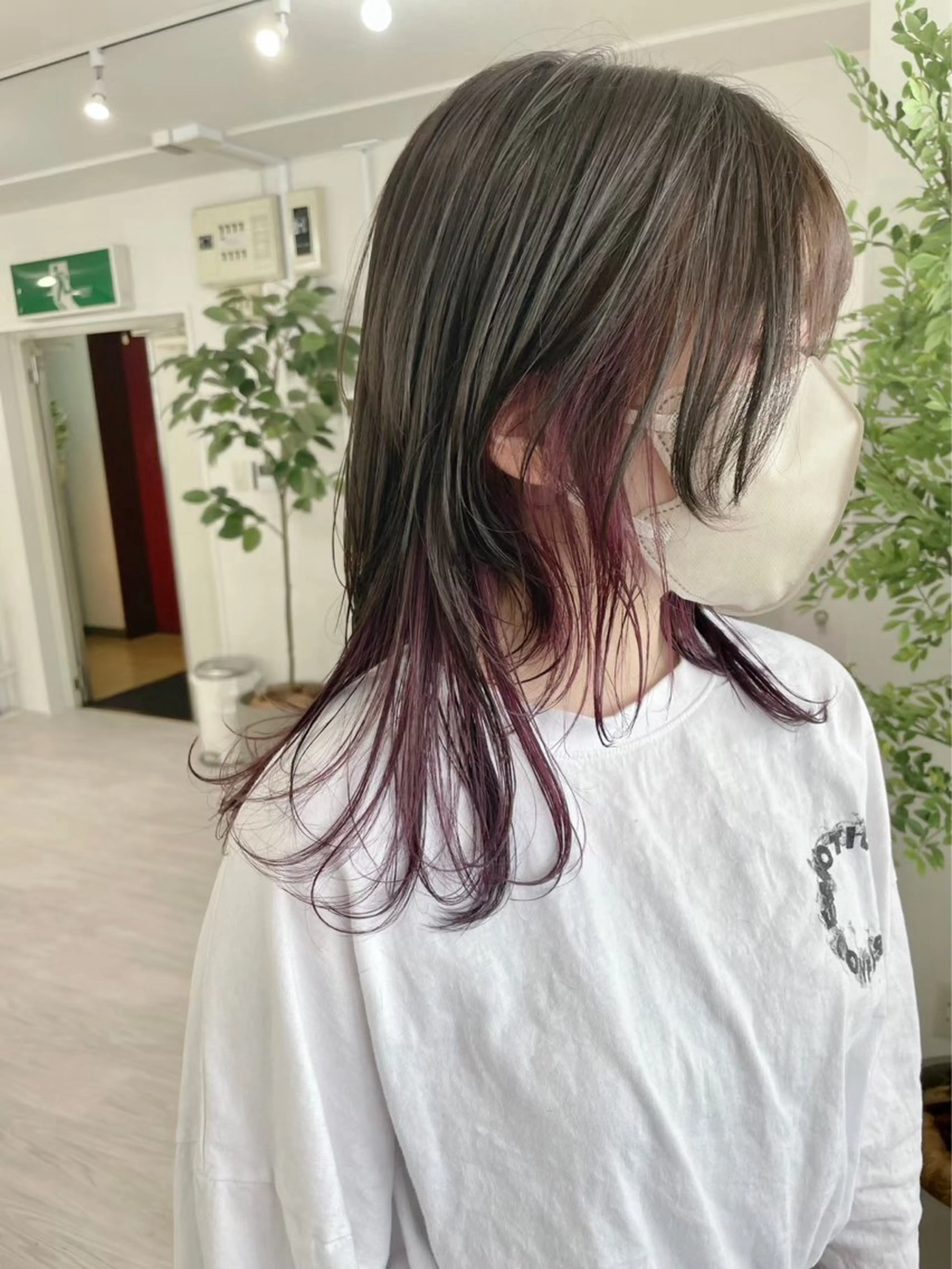 🟠ミニモ限定🟠　インナーカラー(ワンブリーチ＋ワンカラー)の写真