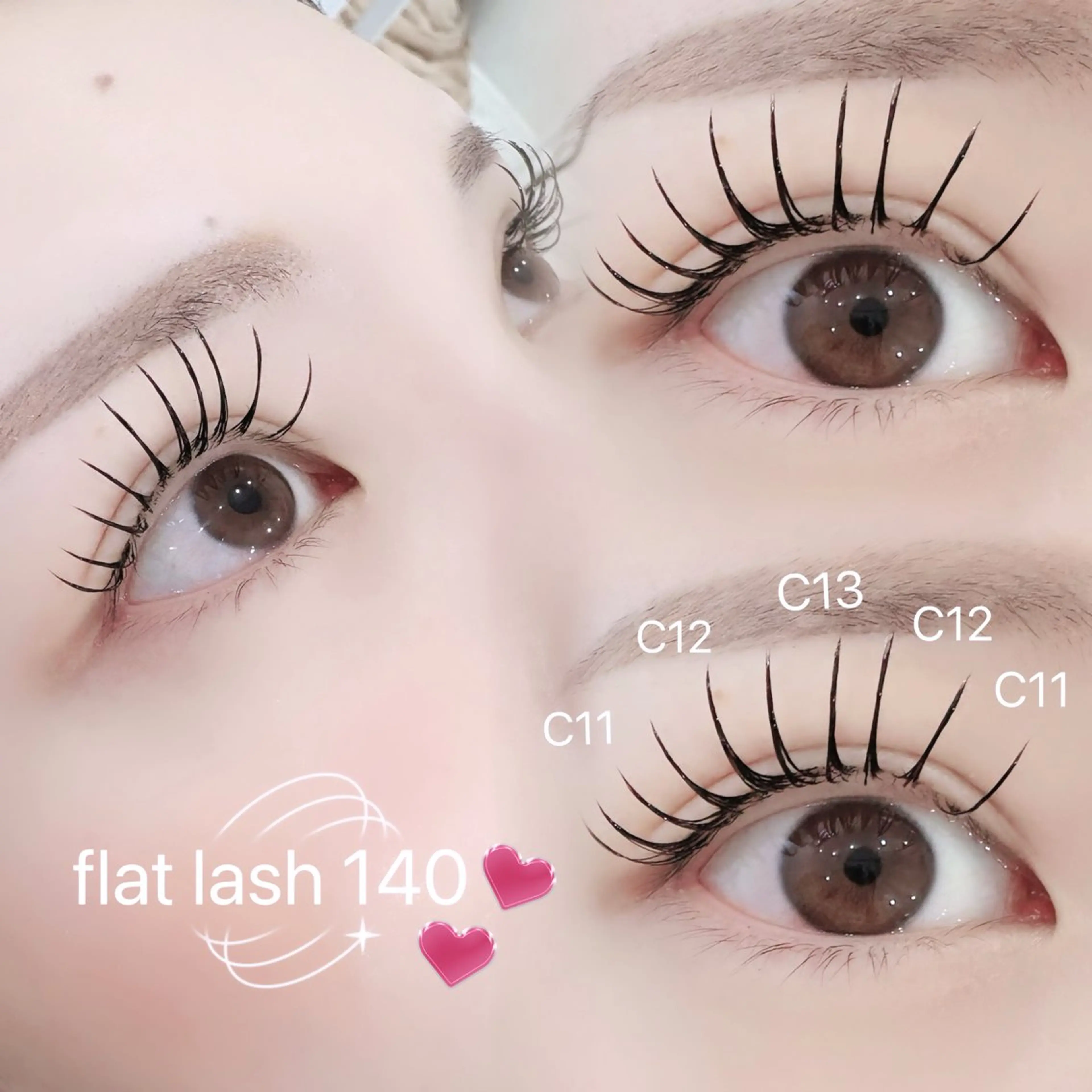 💗Open価格💗【SETメニュー】美眉スタイリング×フラットラッシュ120​〜​140➕オフ込みの写真