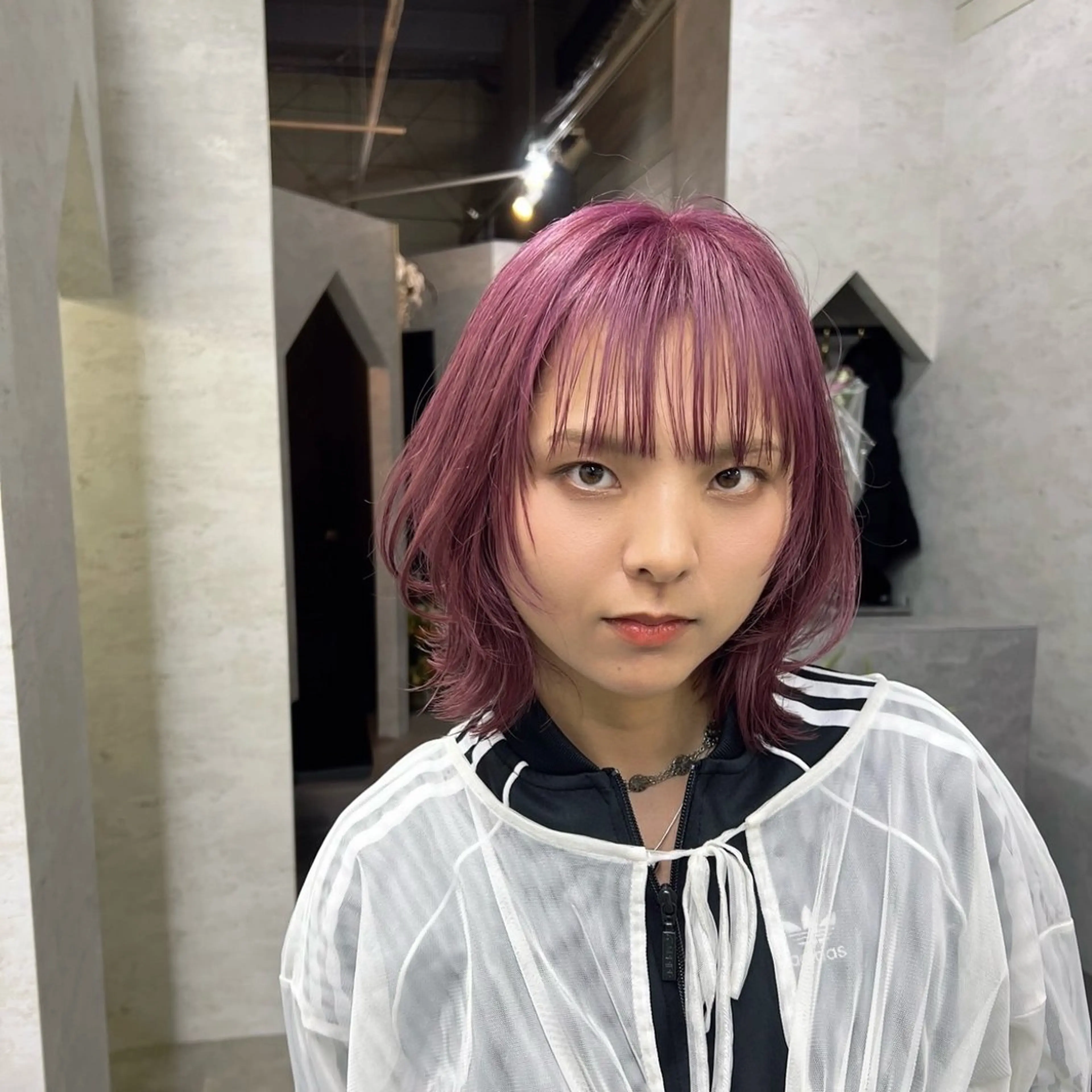 ミディアム ヘアアレンジ 韓国風ヘア レイヤーカット エクステ/メンズ/レ イヤー/Myuukaのヘアスタイル