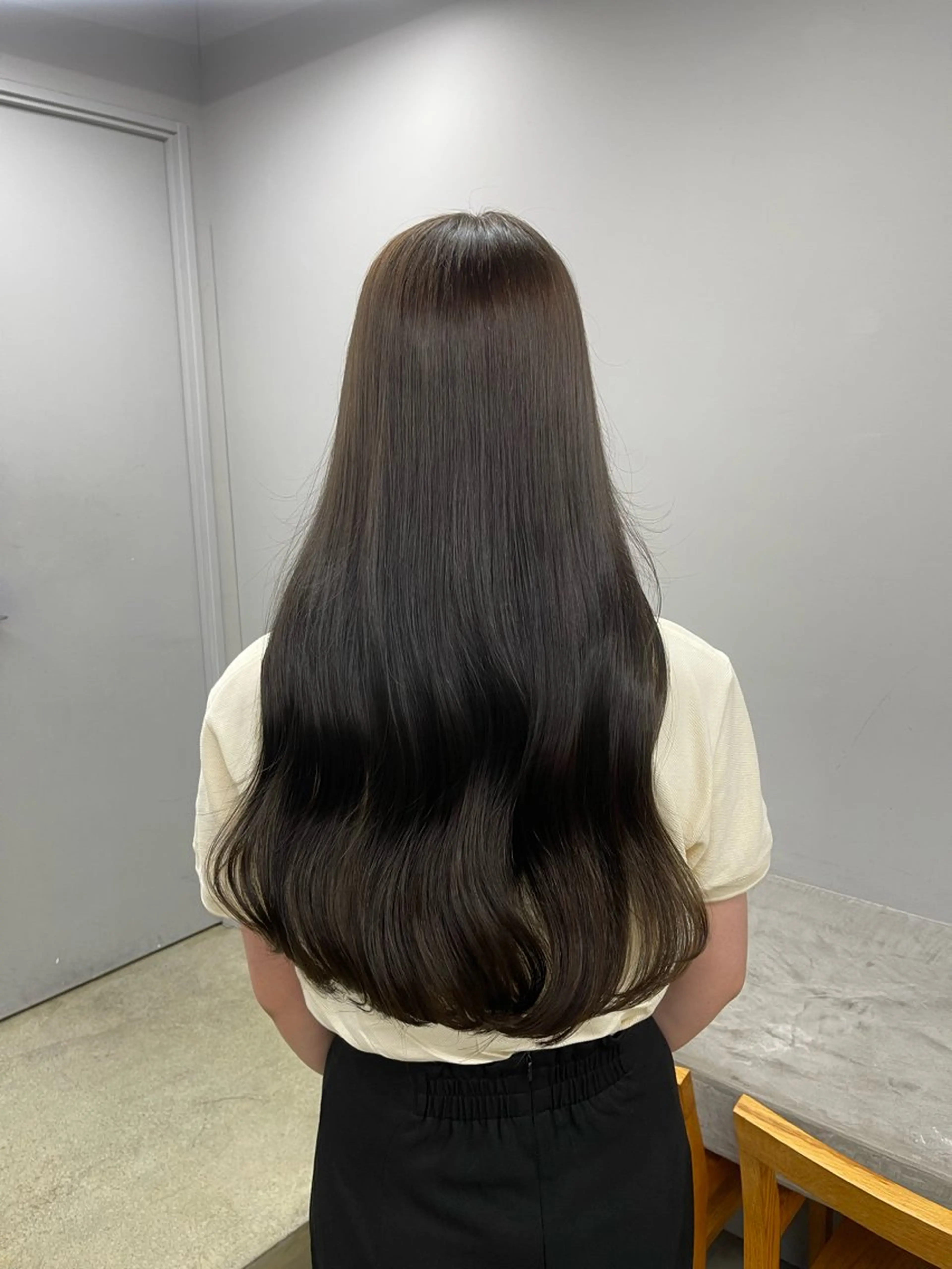 ロング カラー ヘアカラー トリートメント 愛莉/ラベンダー/ ベージュ/ブラウンのヘアスタイル