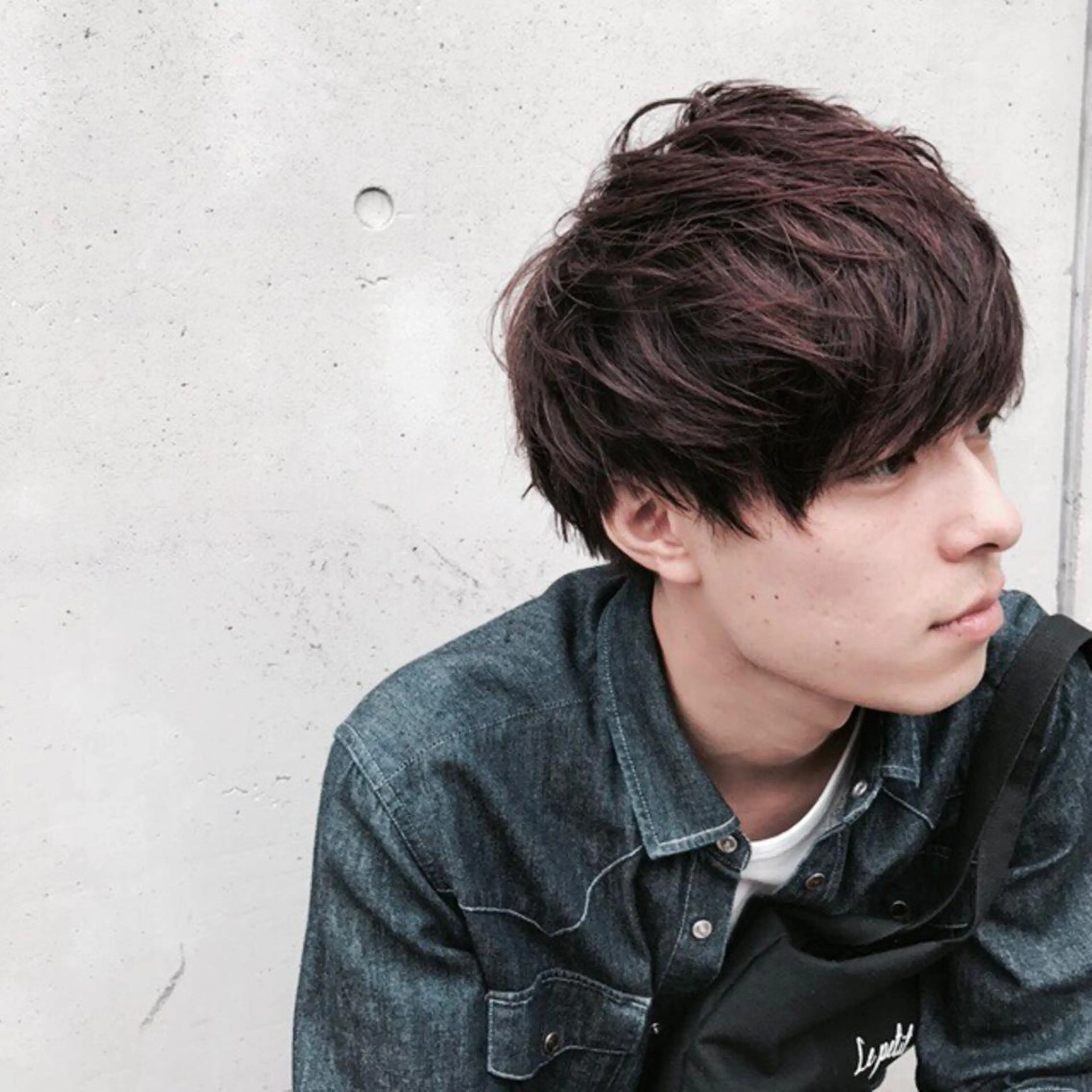 ショート カラー パーマ メンズ JUNTA 梅田茶屋町のヘアスタイル