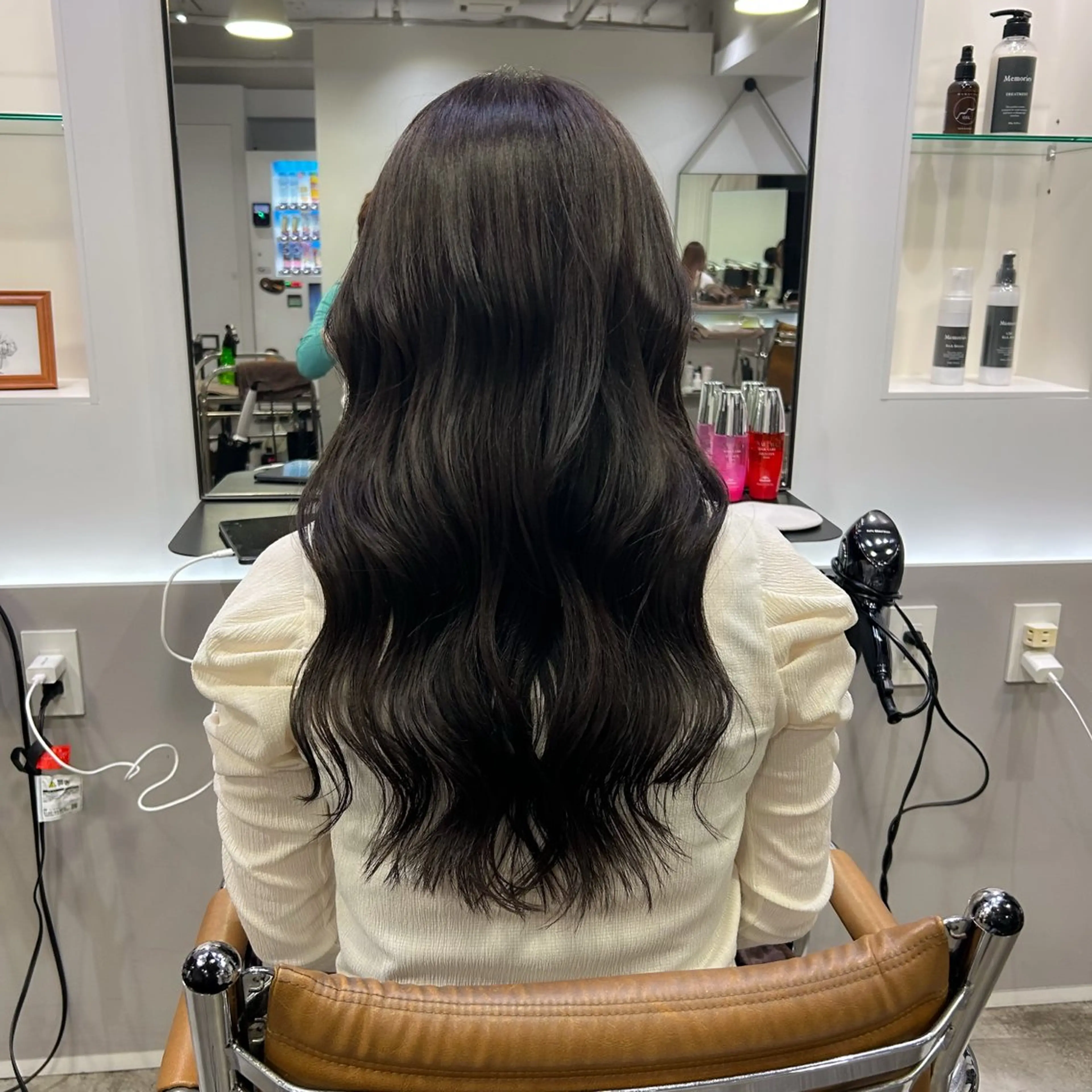 ロング カラー アッシュ 透明感カラー ロング Memories所属・🧣艶カラー・ヘア セット Chie🧸のヘアスタイル