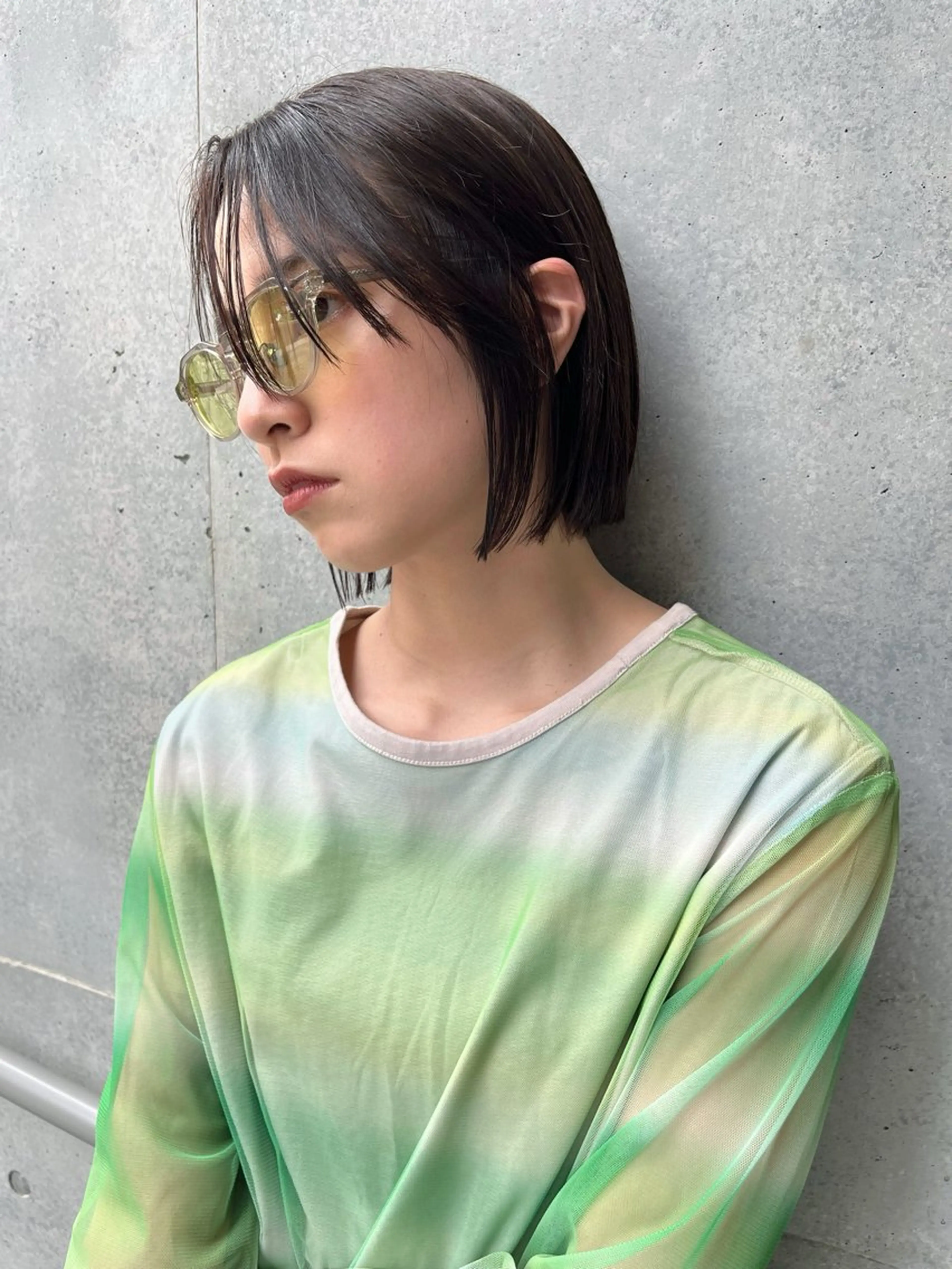 ミディアム カラー ボブ 金井京介/レイヤー /ボブパーマのヘアスタイル