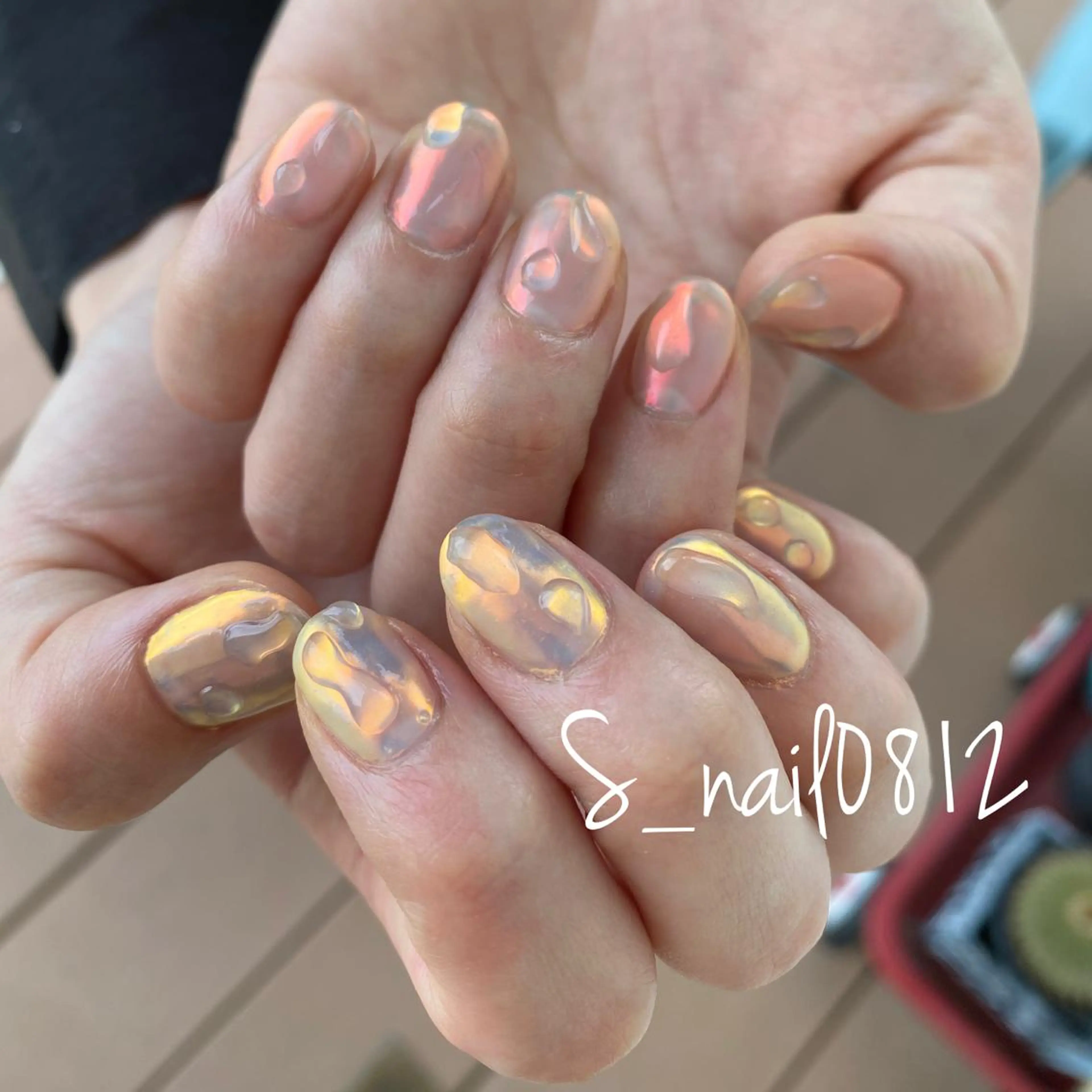 ネイル オーロラネイル ハンドネイル 菅原 さおりのネイルデザイン