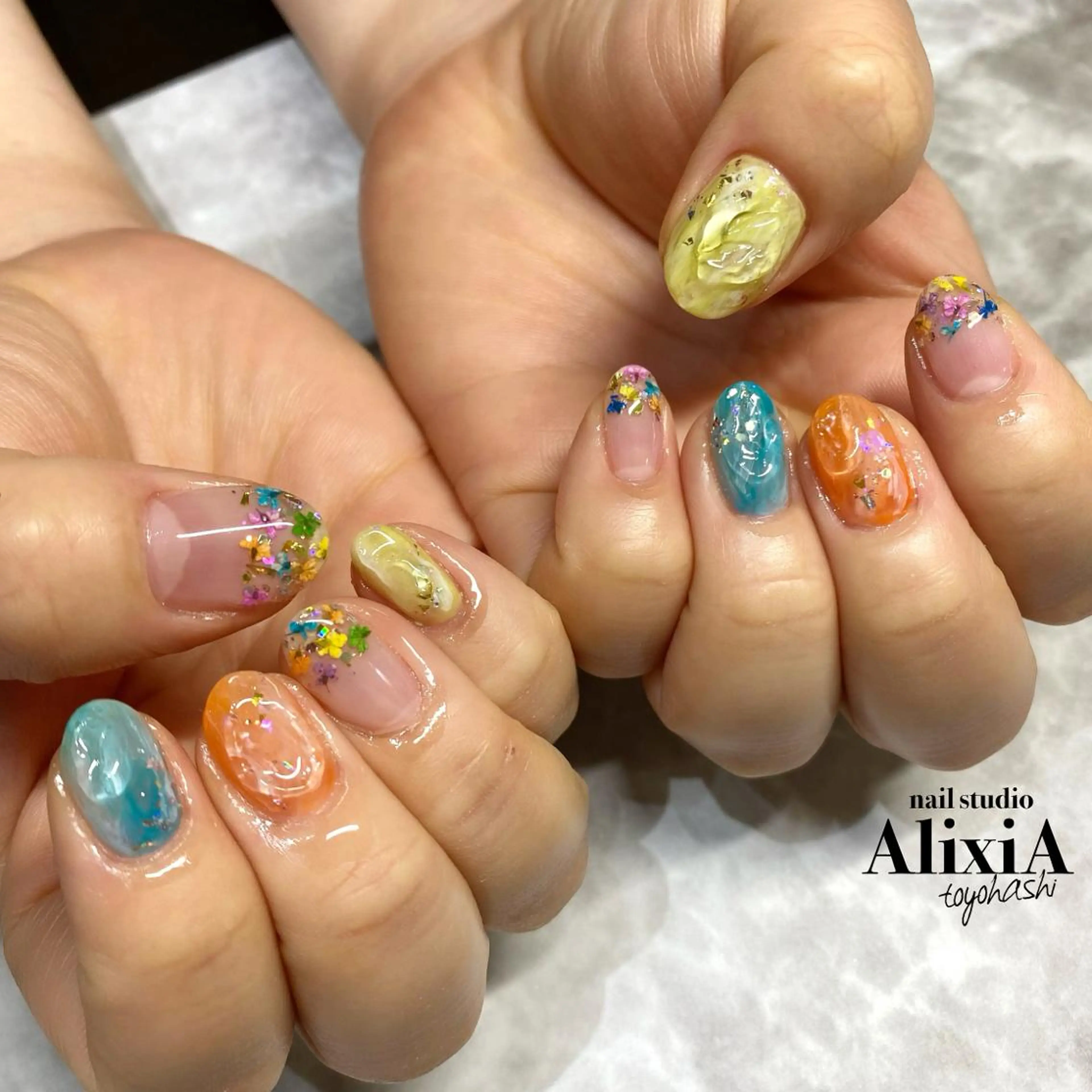 ネイル ハンドネイル AlixiA   nail studio所属・AlixiA ゆみのネイルデザイン
