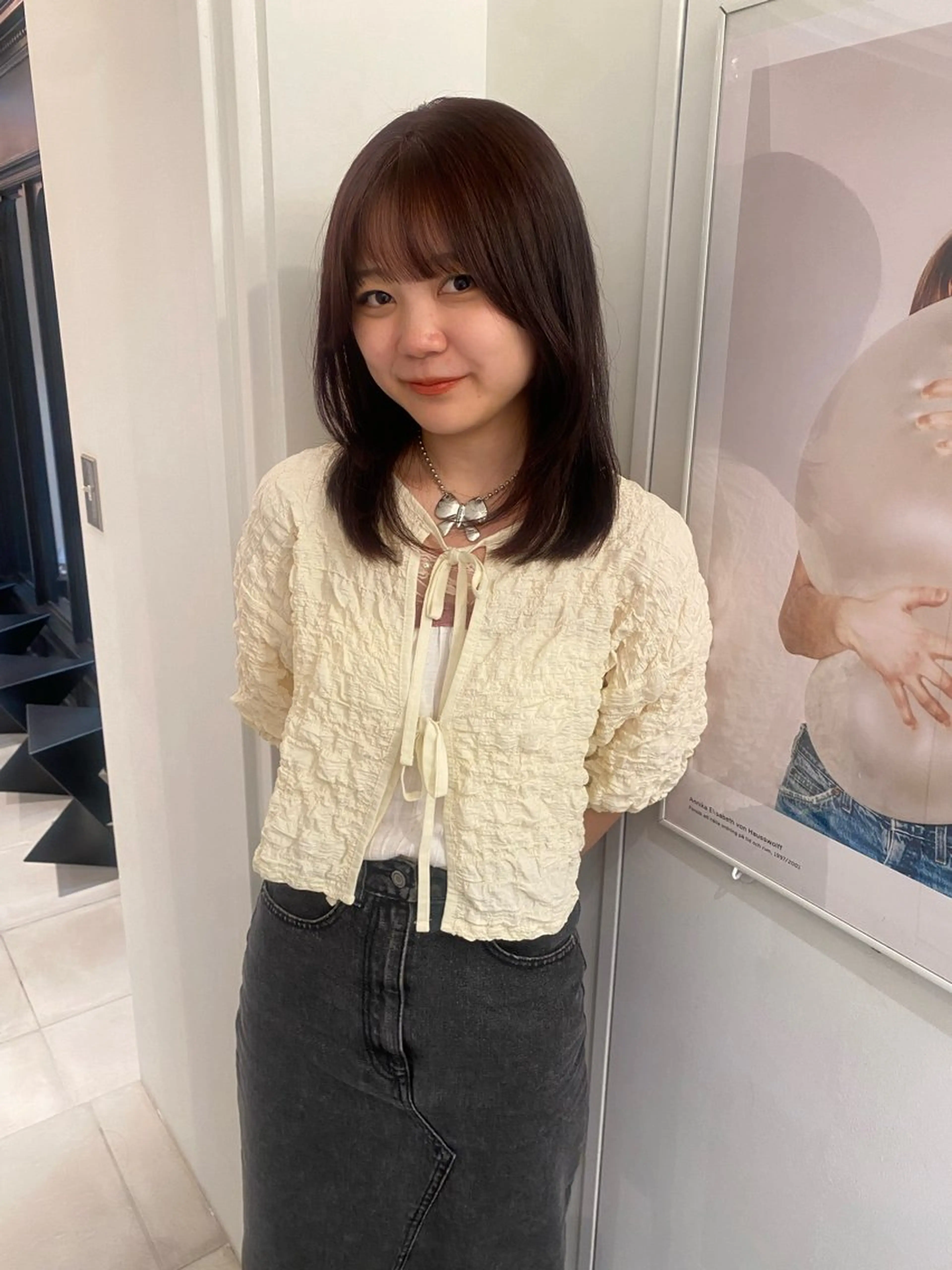 ミディアム カラー カット riria/ボブ /ブラウンカラー🎀のヘアスタイル