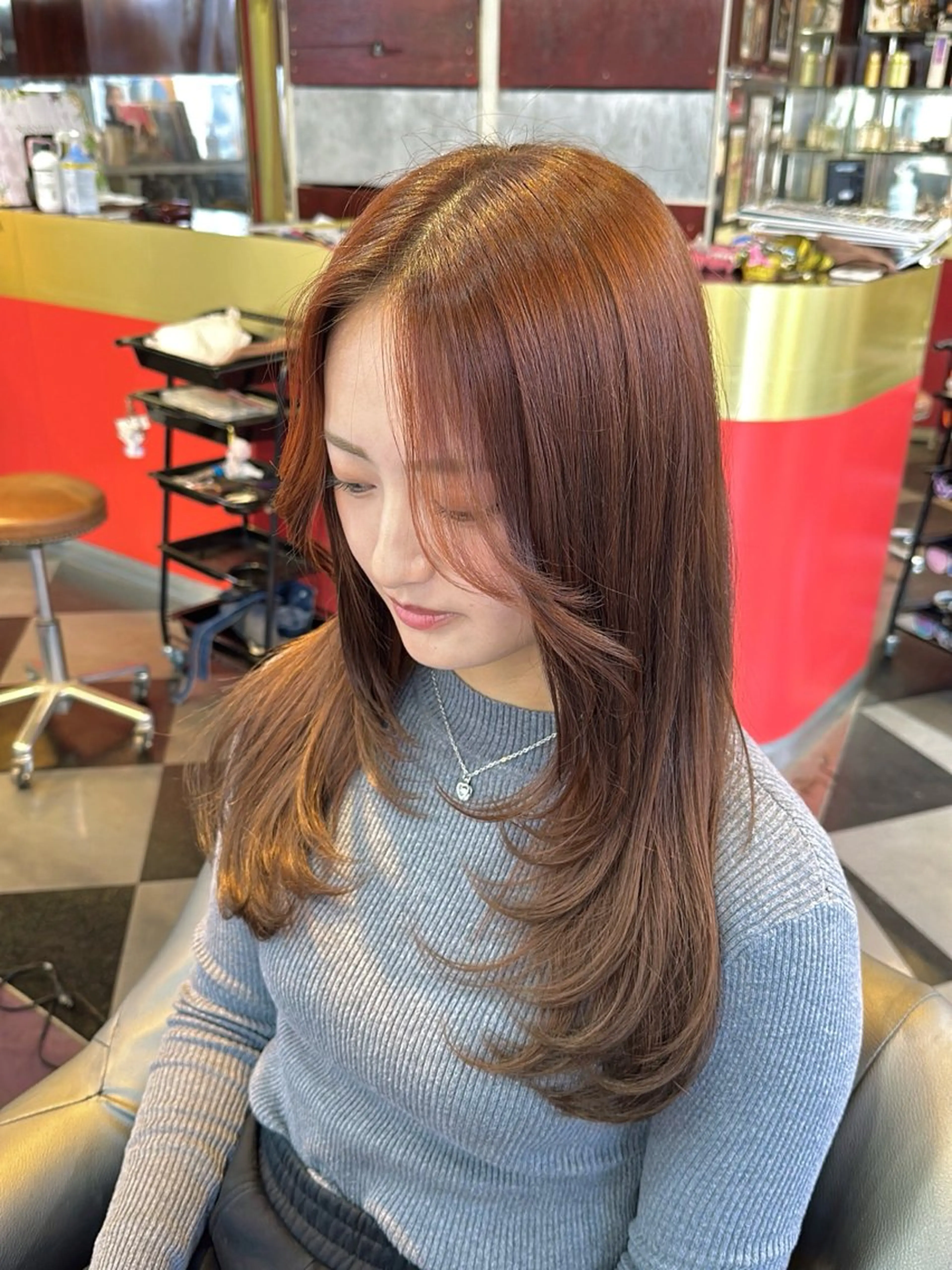 ロング カラー カット レイヤーカット/ カラー/長谷恵花のヘアスタイル
