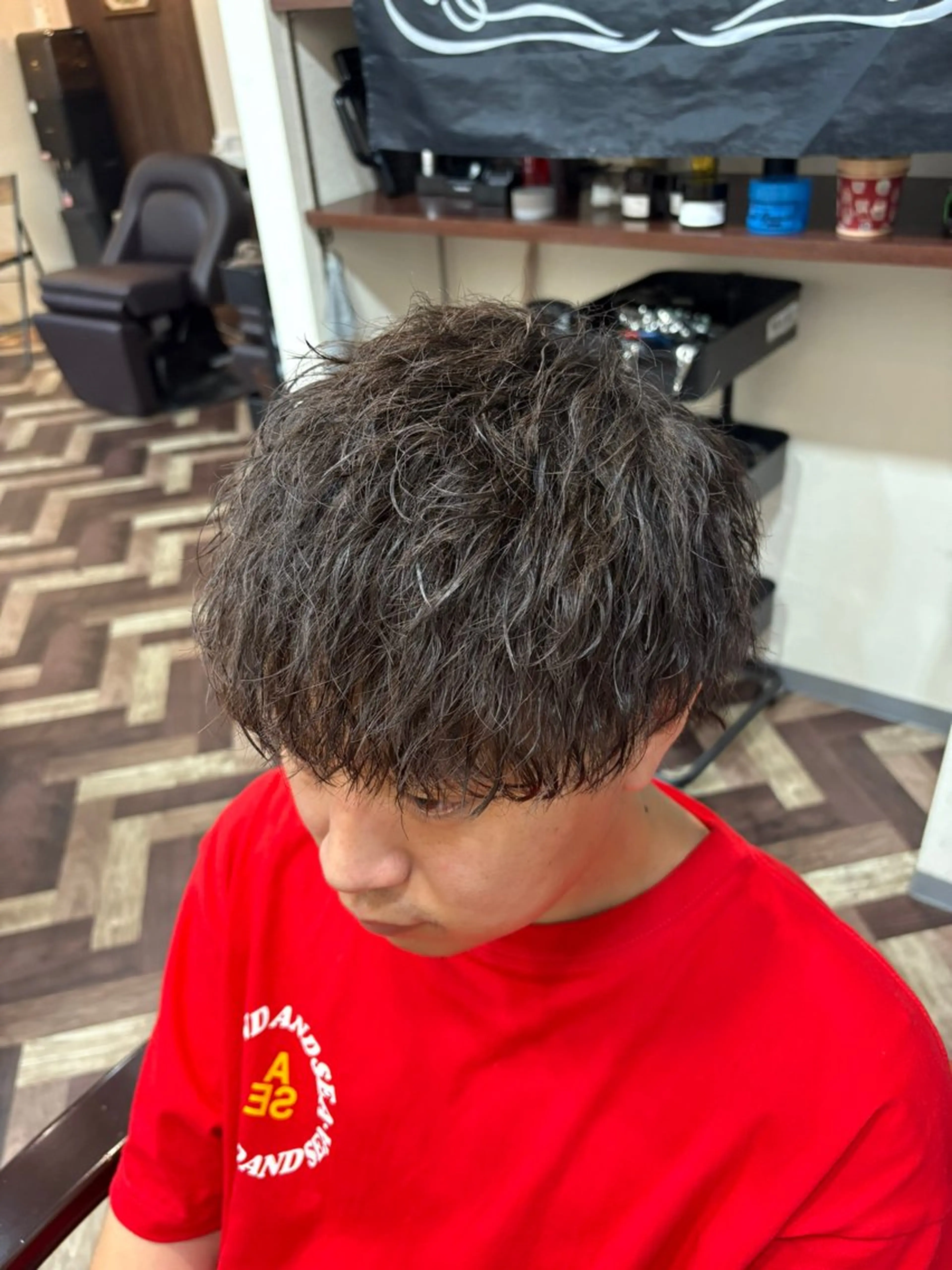 カット＋特殊パーマ(ツイストスパイラル、波巻きなど)の写真