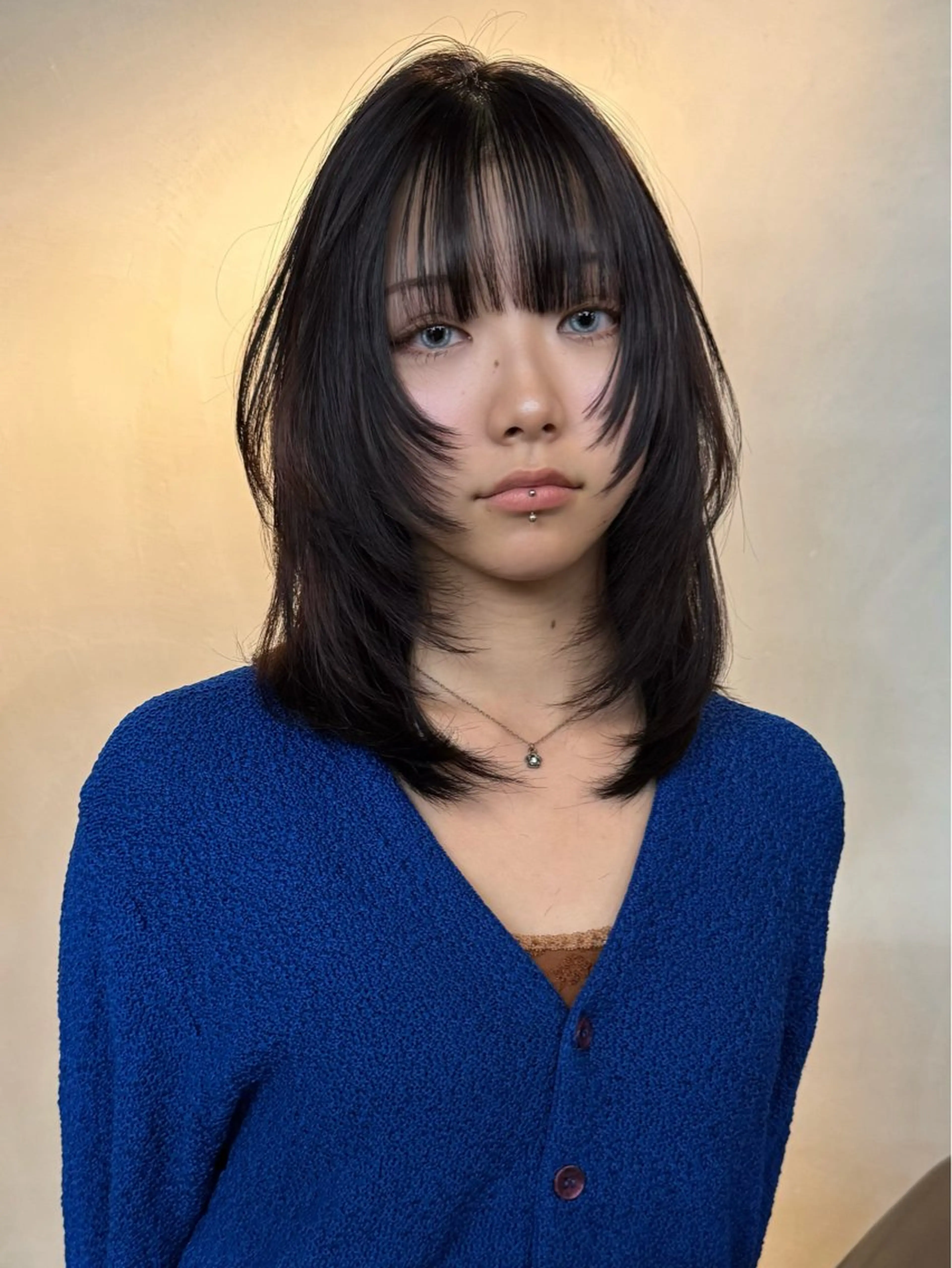 セミロング カラー カット ヘアカラー トリートメント ウルフ/レイヤー ⚡️ITSUKU⚡️のヘアスタイル