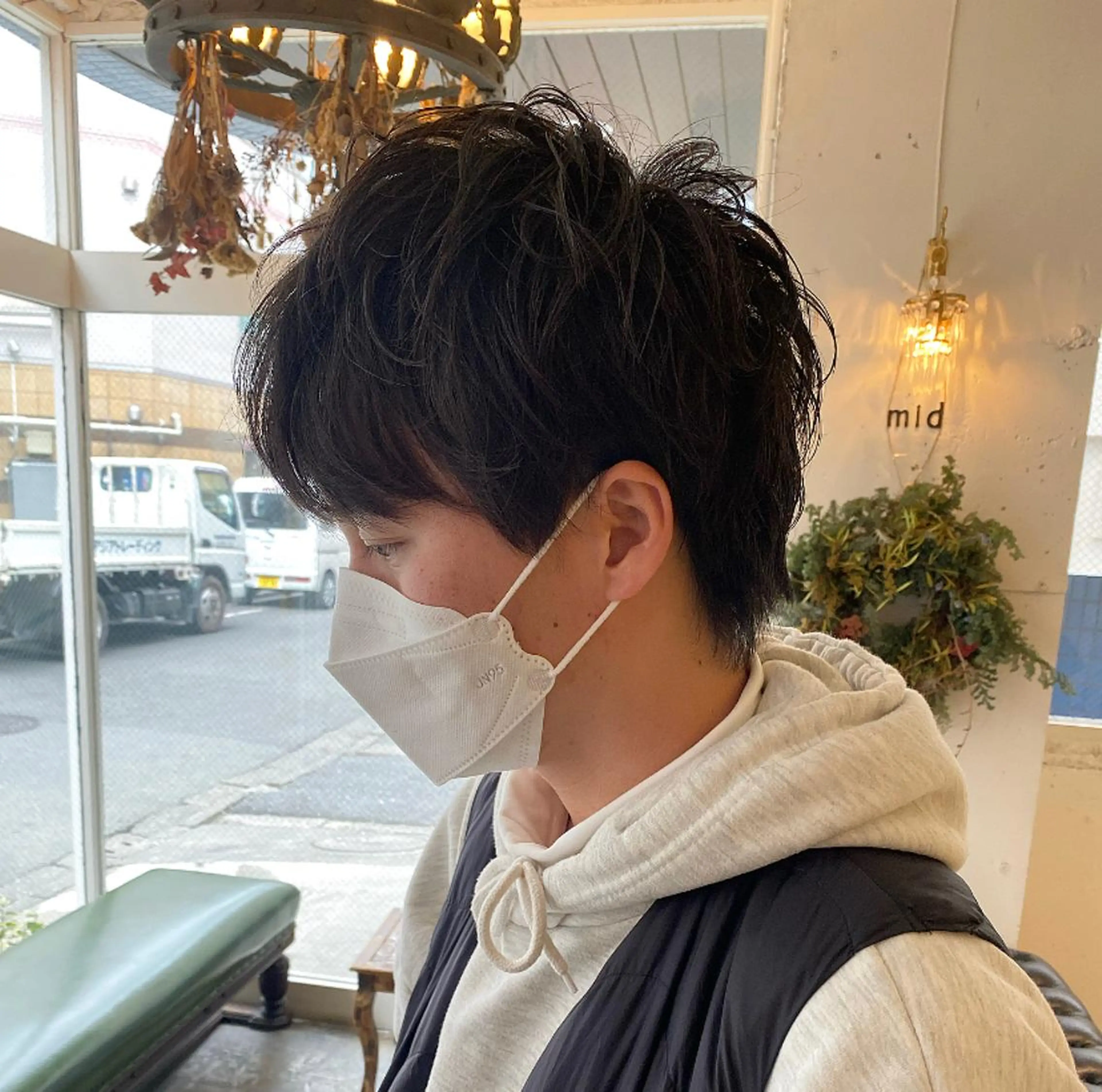 ミディアム ミディアムパーマ カット ヘアカラー パーマ バレイヤージュ職人 🔥代表YU-SHIのヘアスタイル