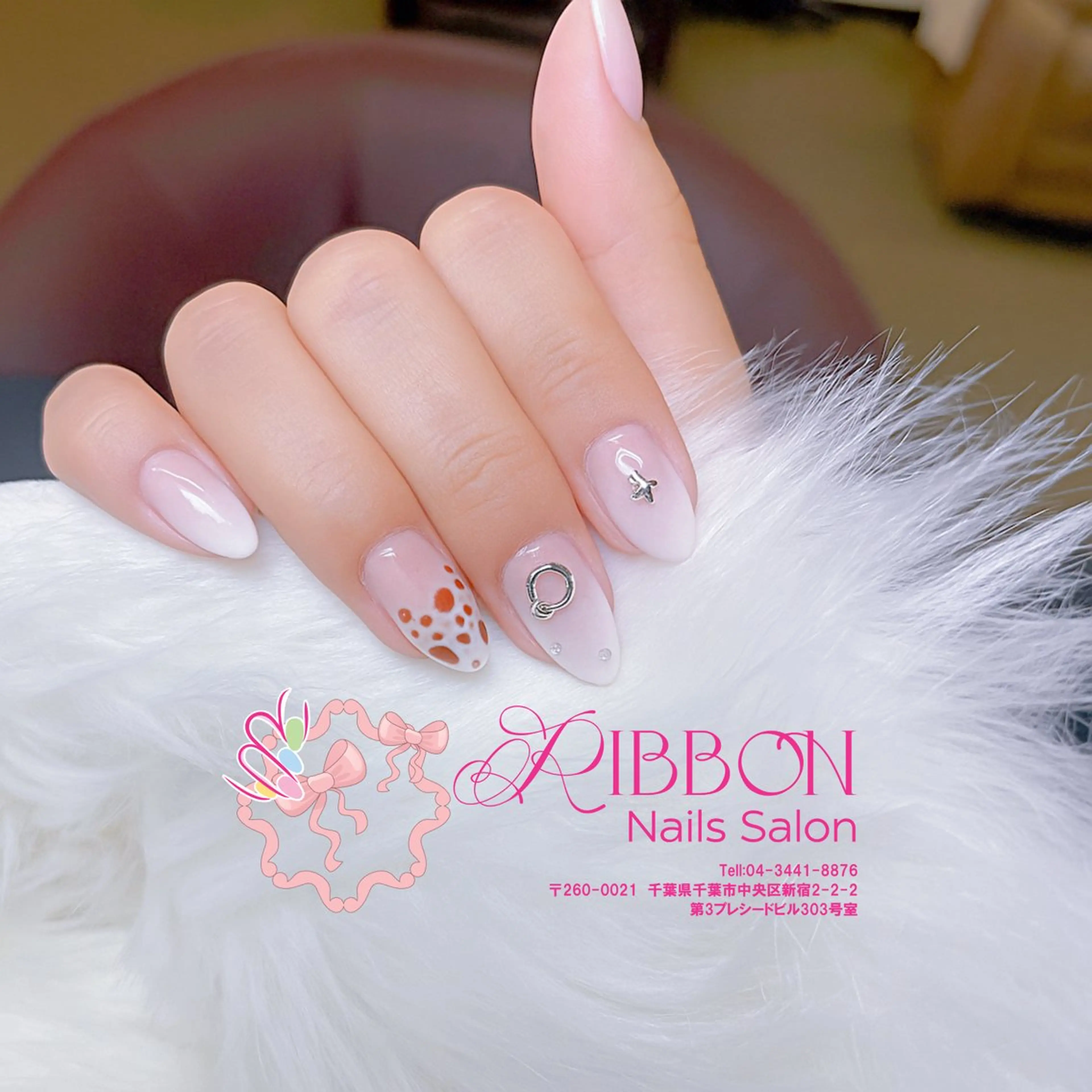 ネイル チークネイル フットネイル フレンチネイル グラデーション 韓国ネイル Ribbonnail salonのネイルデザイン