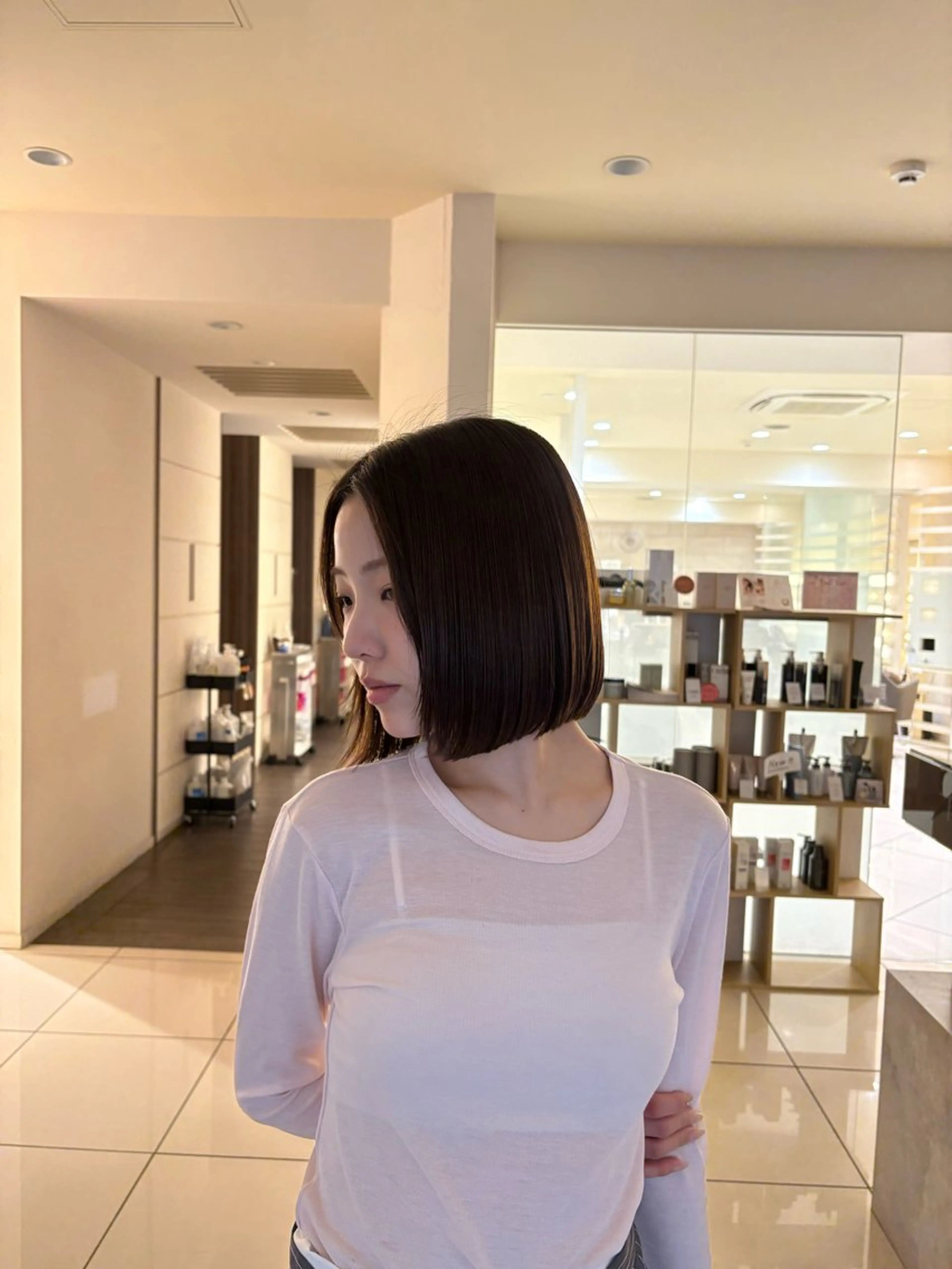 ショート カット 縮毛矯正/艶髪/ チホリのヘアスタイル