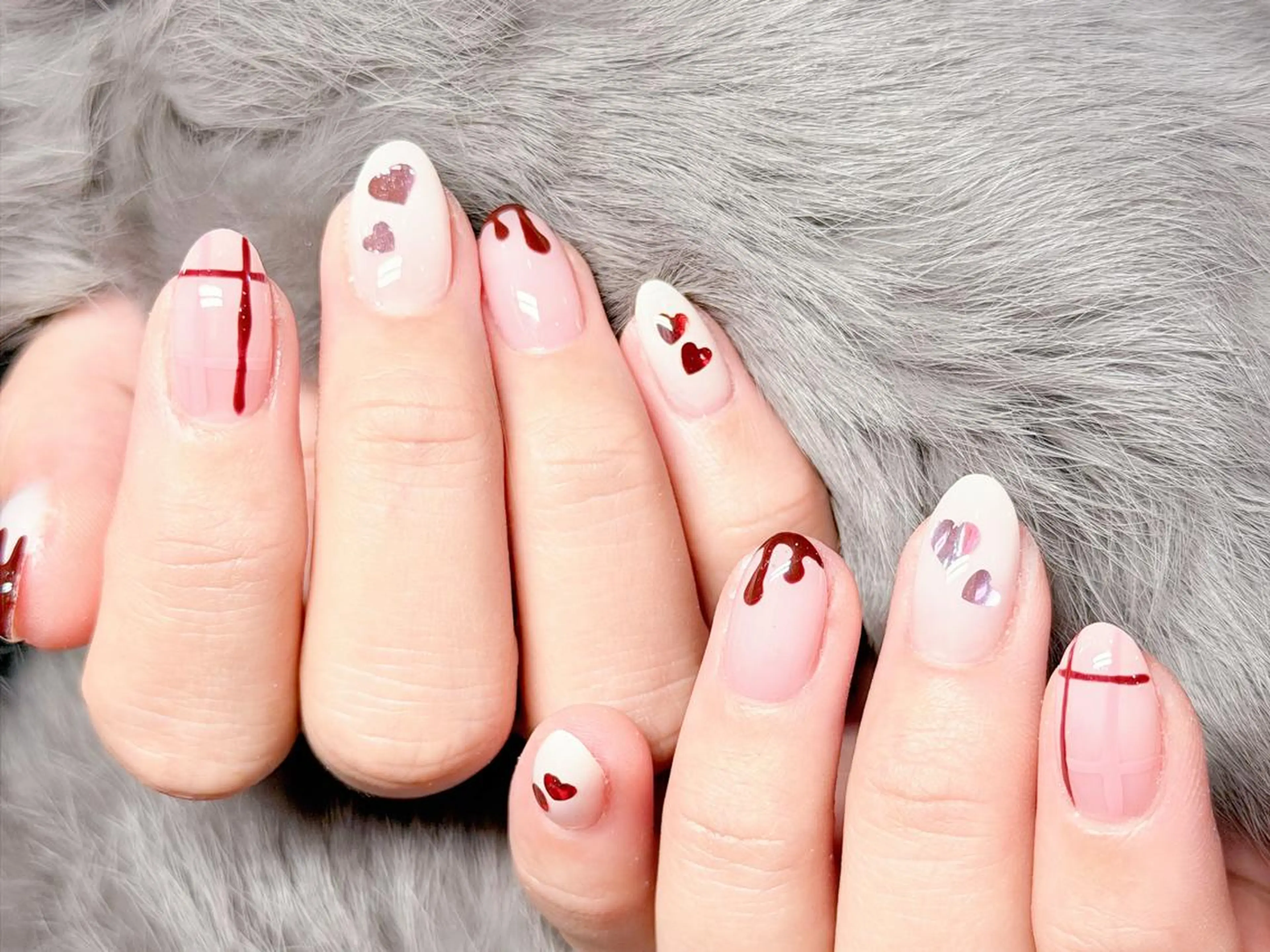 ネイル ハンドネイル ハンドケア H3 Nail Tsuki🦋💙のネイルデザイン