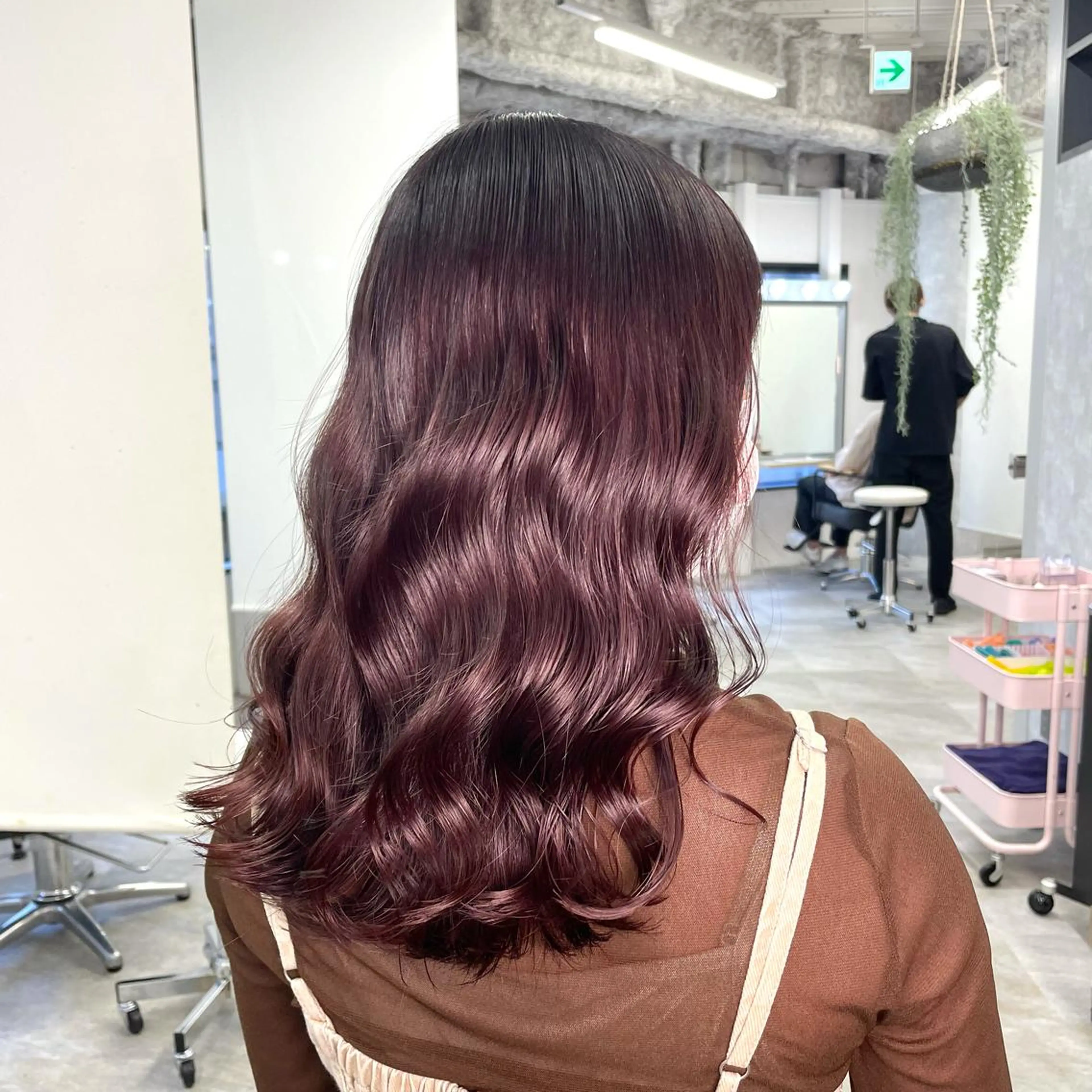 セミロング カラー 🔵暗髪　特化🔵 梅田・増田のヘアスタイル