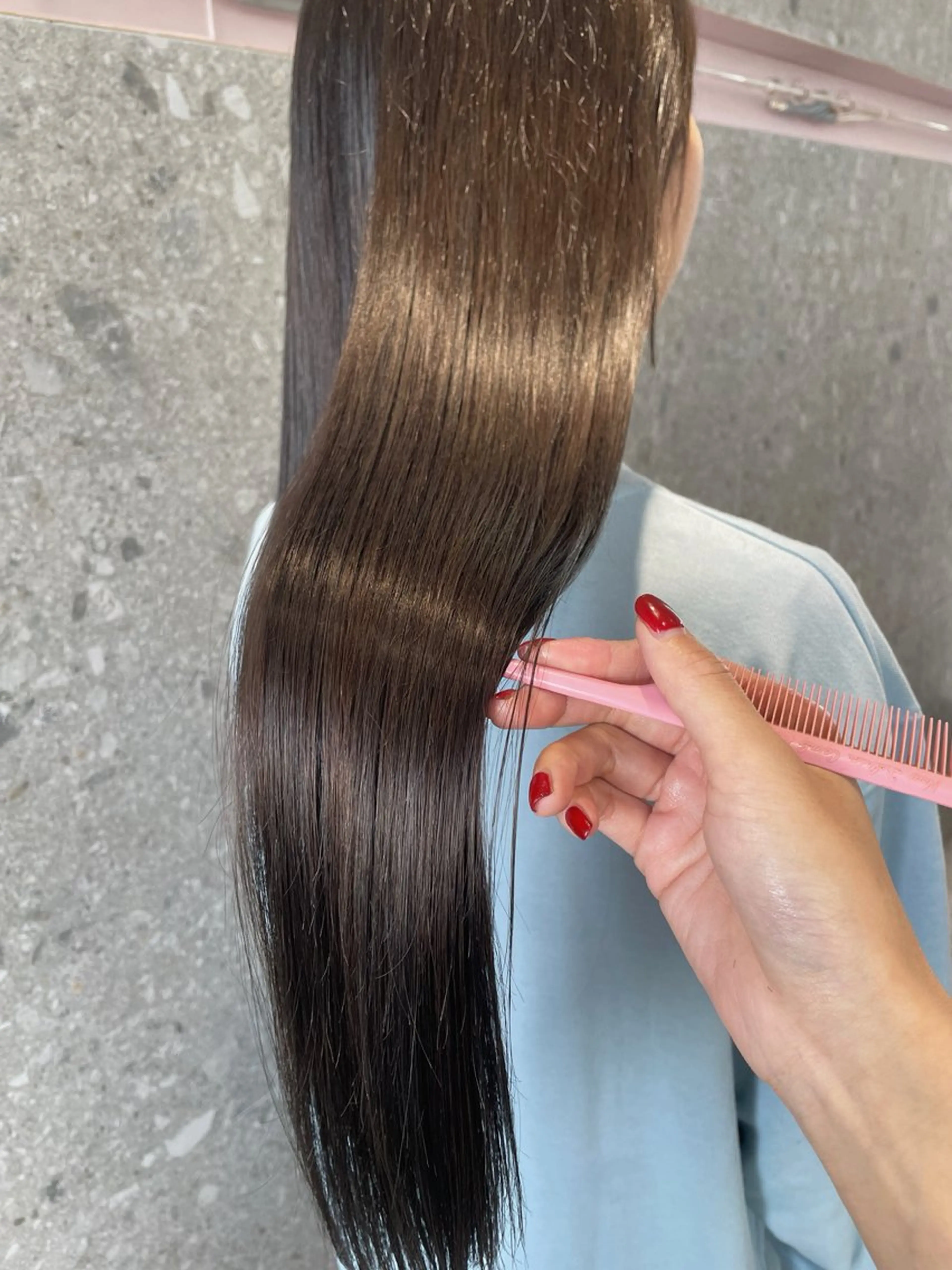 【特別限定価格】カット ＋ THROWカラー＋ ナノスチーム ＋ 最高級SP水素トリートメント（ﾎｰﾑｹｱTR付き）の写真