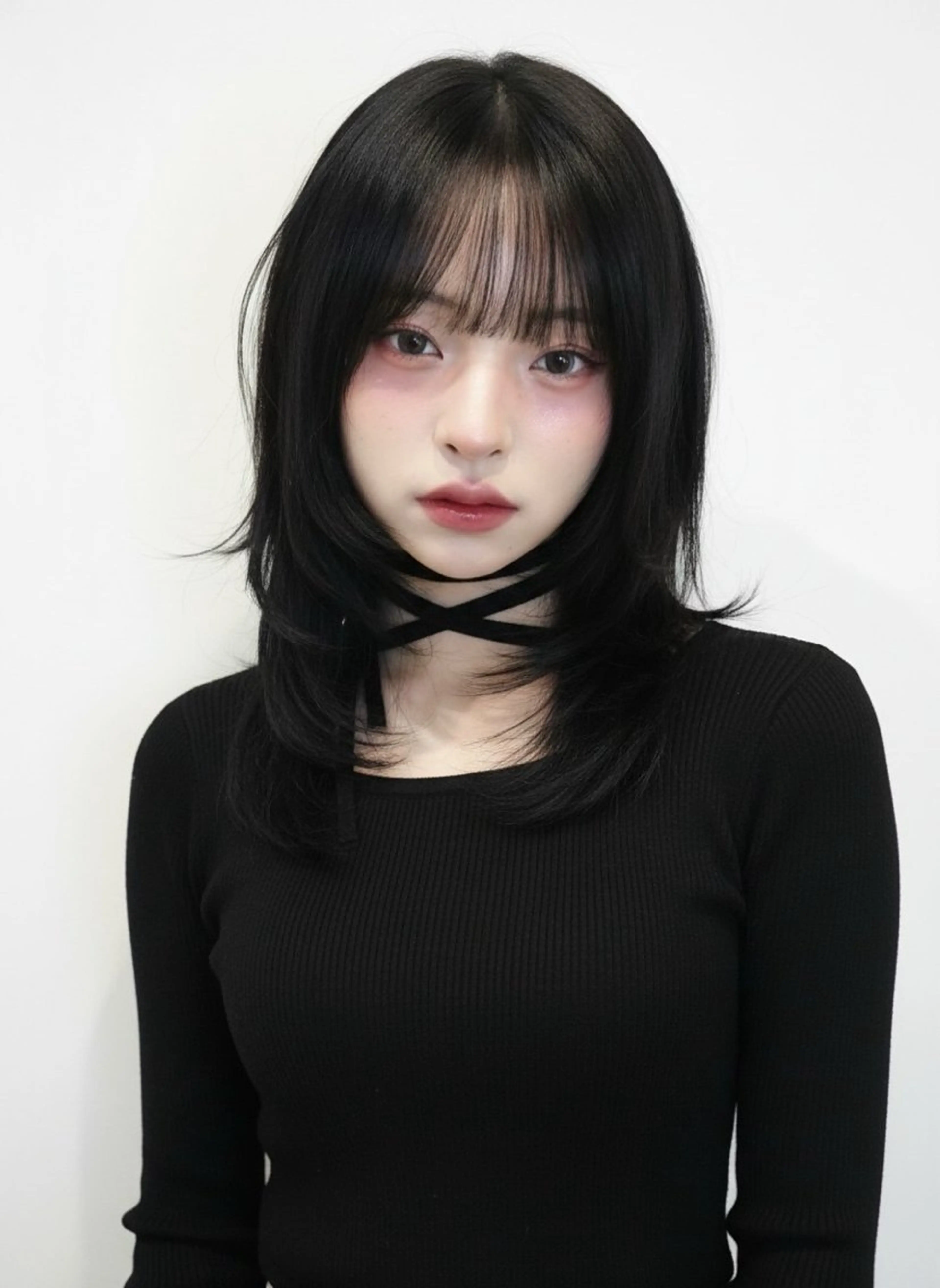 セミロング カラー カット ヘアカラー トリートメント y2k✩︎⡱レイヤー ウルフ/オリーブ🍀のヘアスタイル