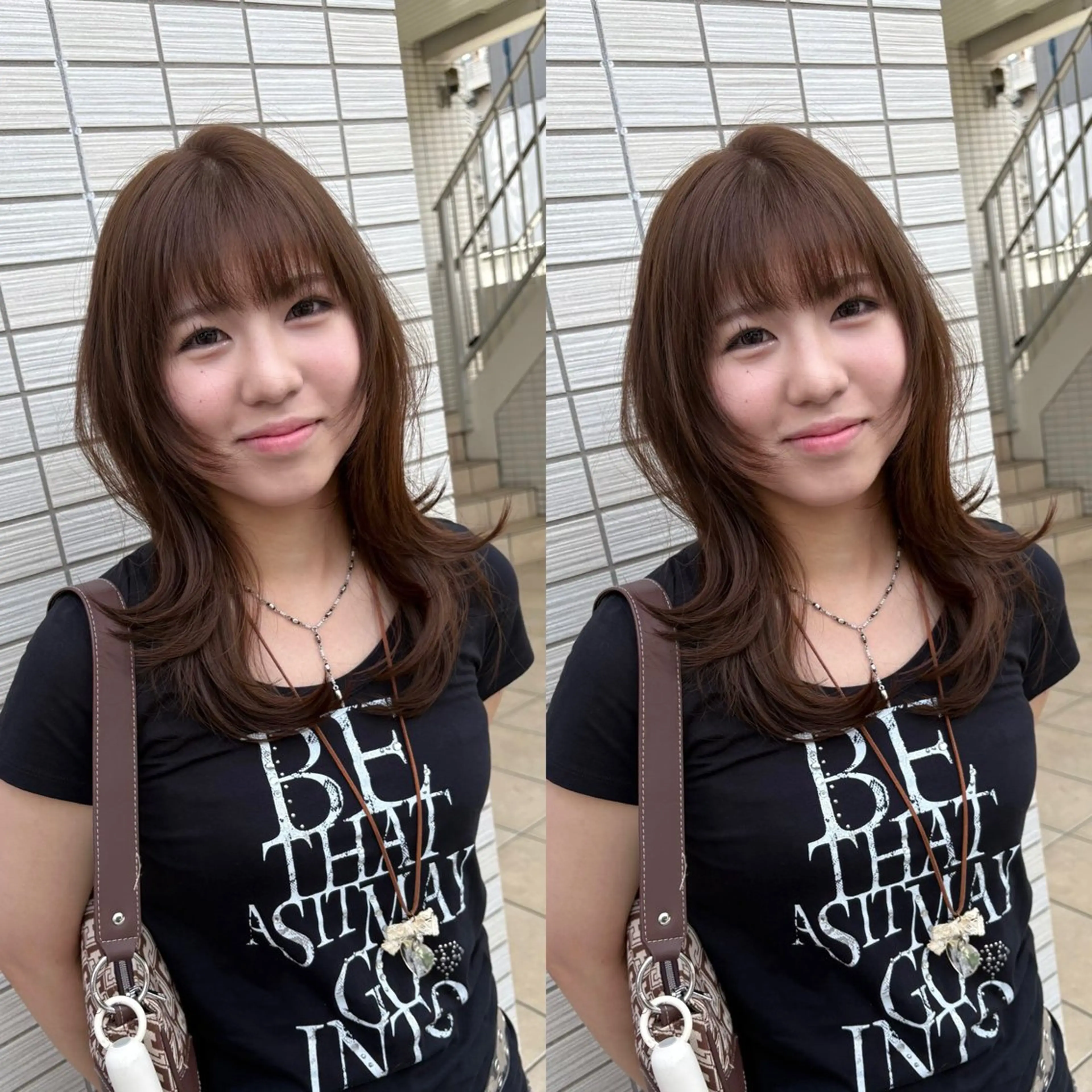 ミディアム カラー レイヤーカット 外ハネヘア カット ヘアカラー Livnaリヴナ立川所属・レイヤー/ハイライト /立川/赤池宏隆のヘアスタイル