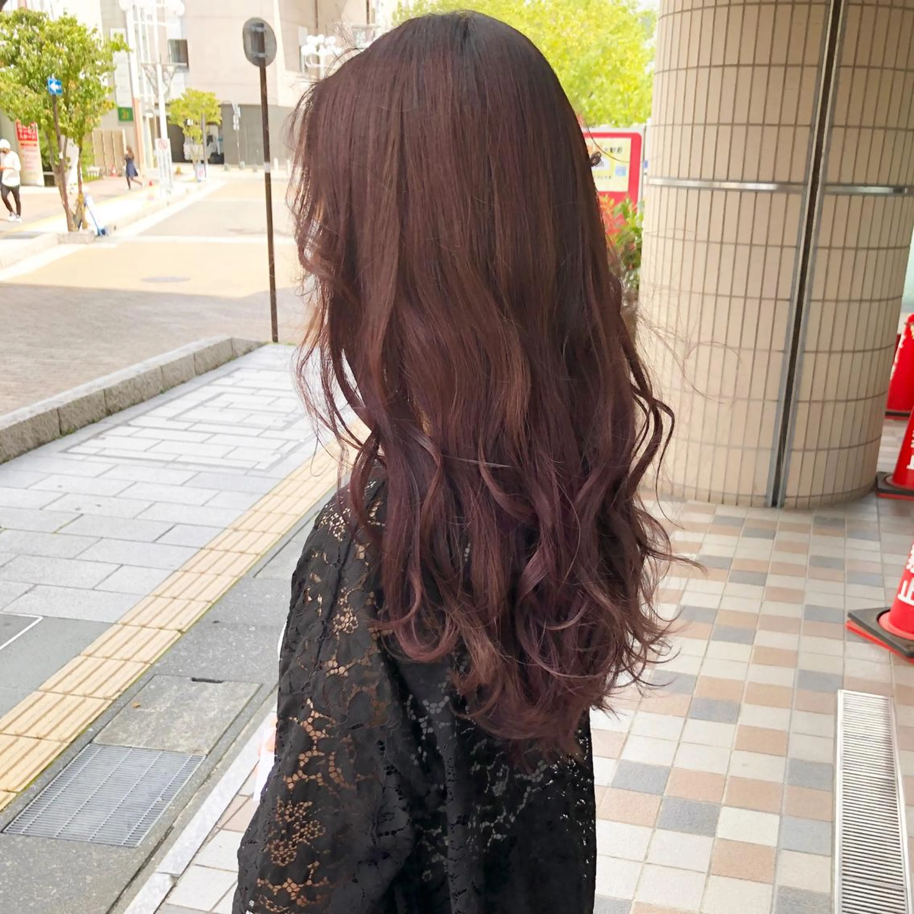 ロング ピンクラベンダー キノシタ ナオユキのヘアスタイル
