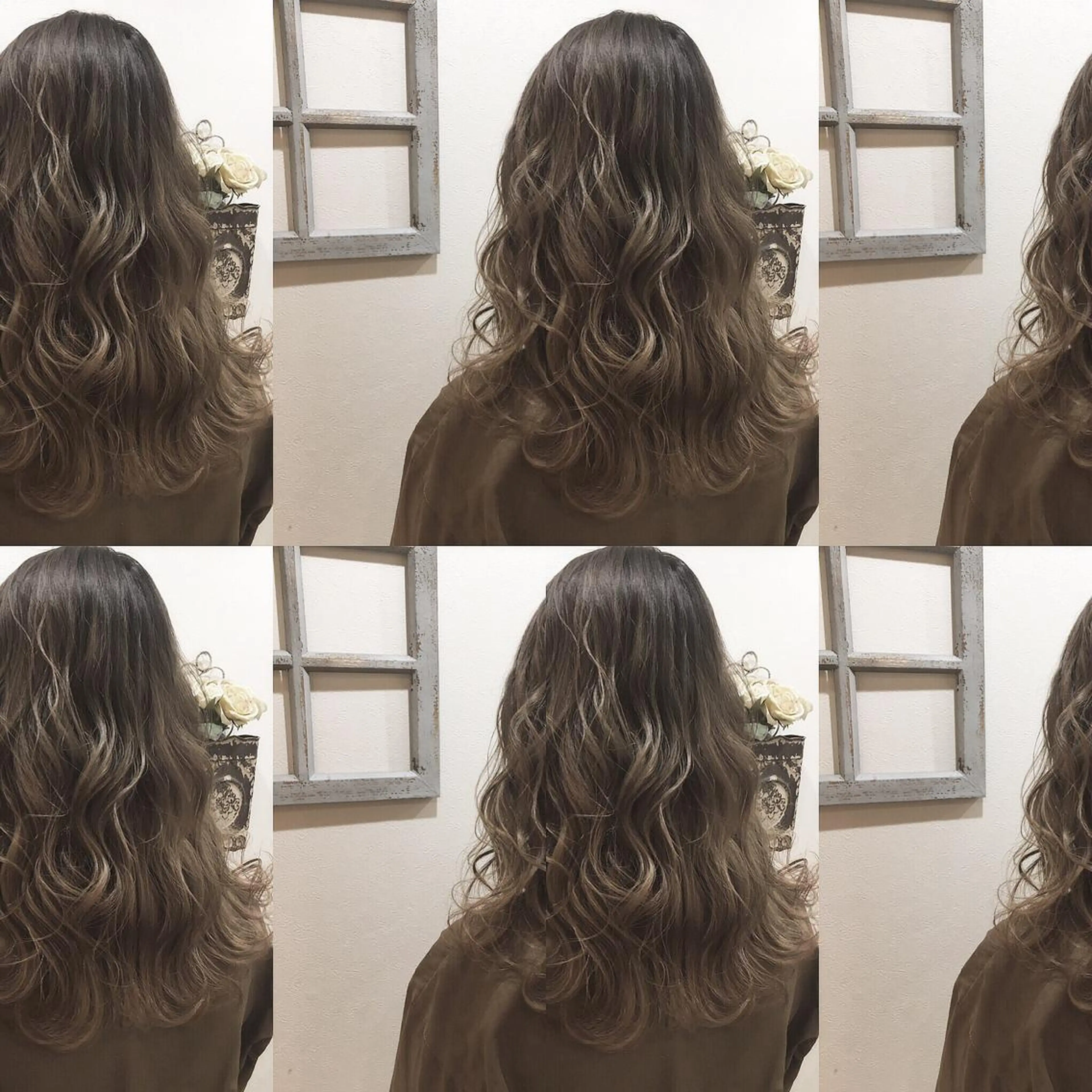 ロング カラー ベージュカラー グラデーションカラー 外国人風カラー トリートメント hair salon Ranun髪質改善のヘアスタイル