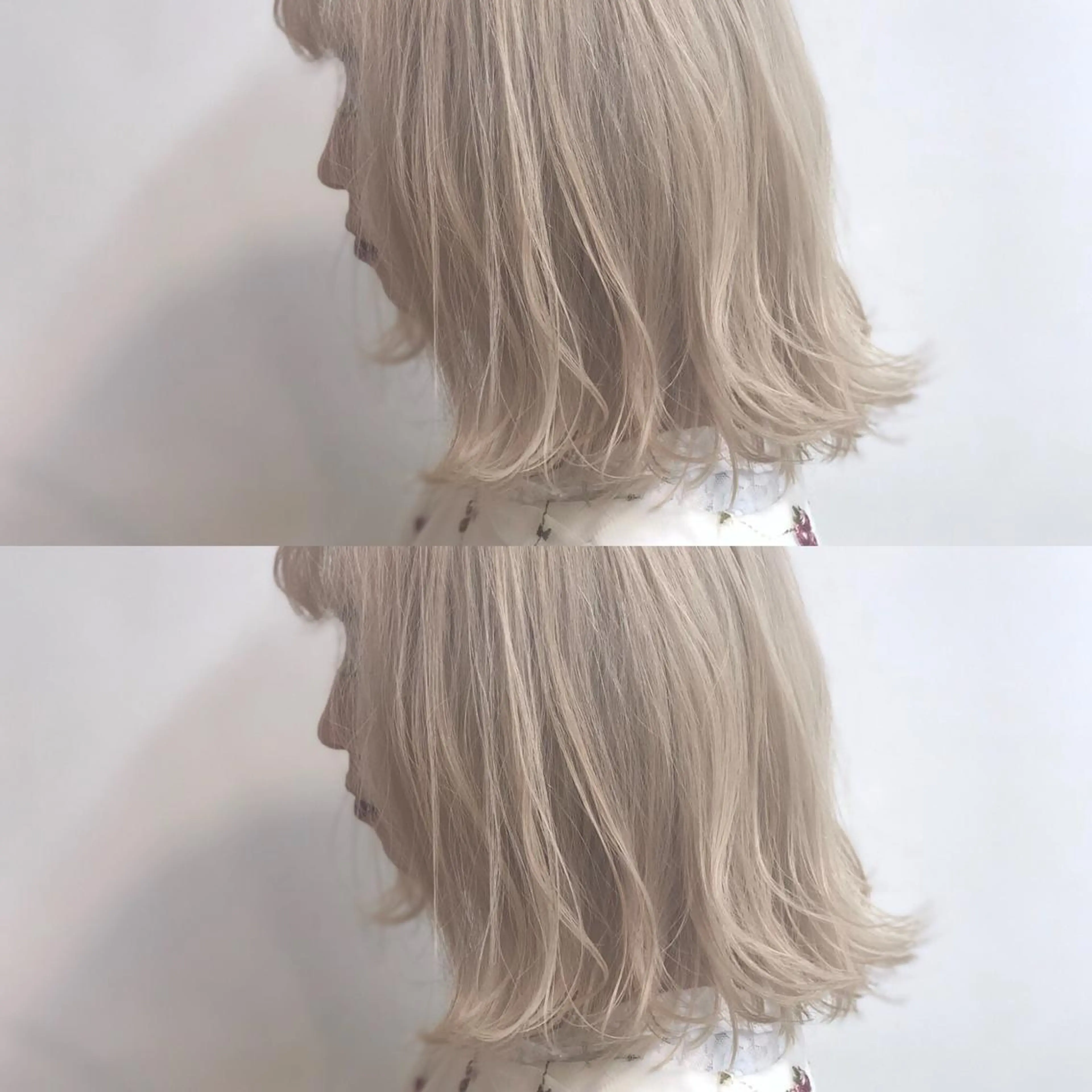 セミロング 外ハネヘア QuAx所属・久保 未知留のヘアスタイル