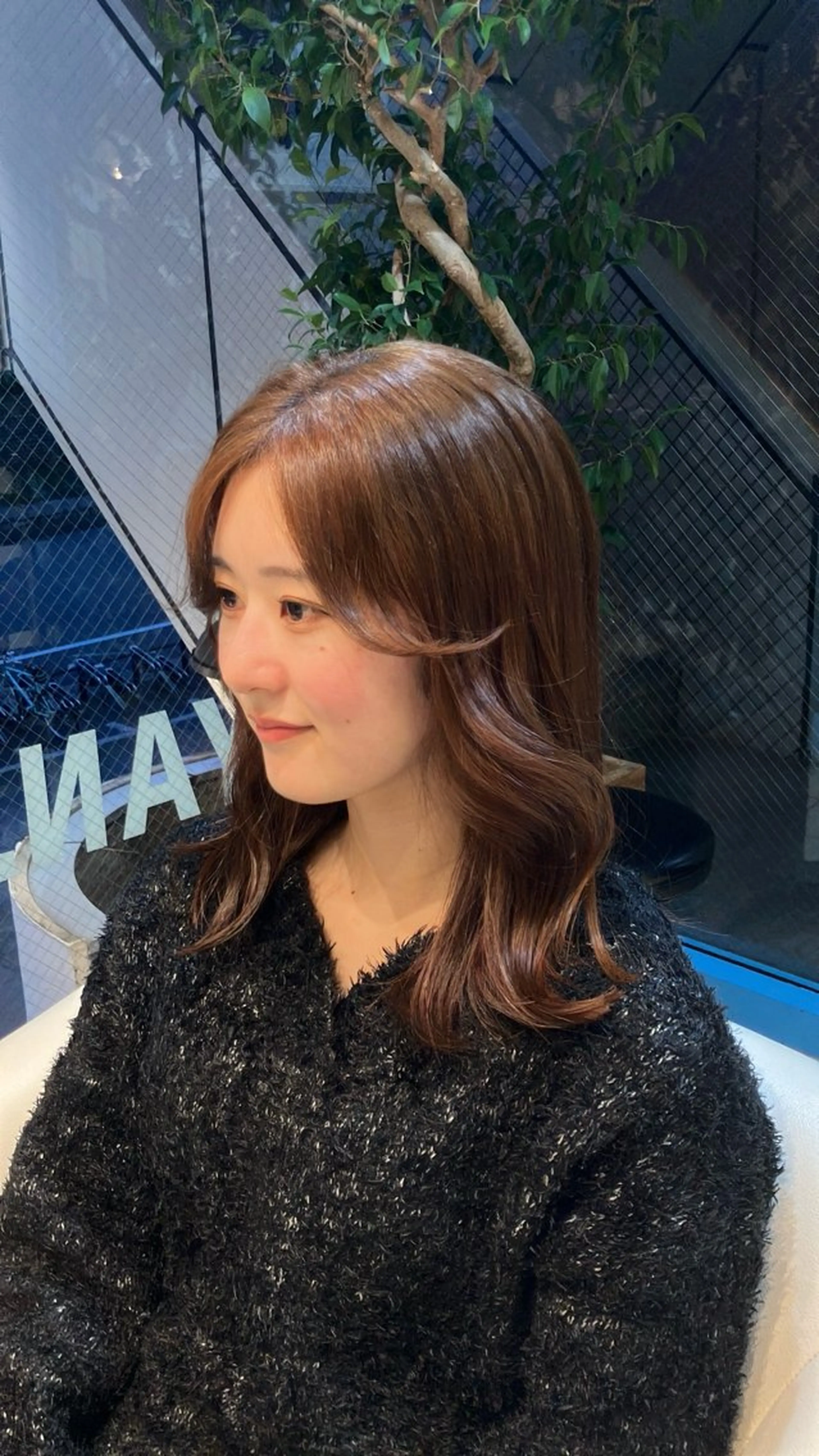 ミディアム カット ヘアカラー トリートメント CYAN.栄店所属・久野 紗愛のヘアスタイル