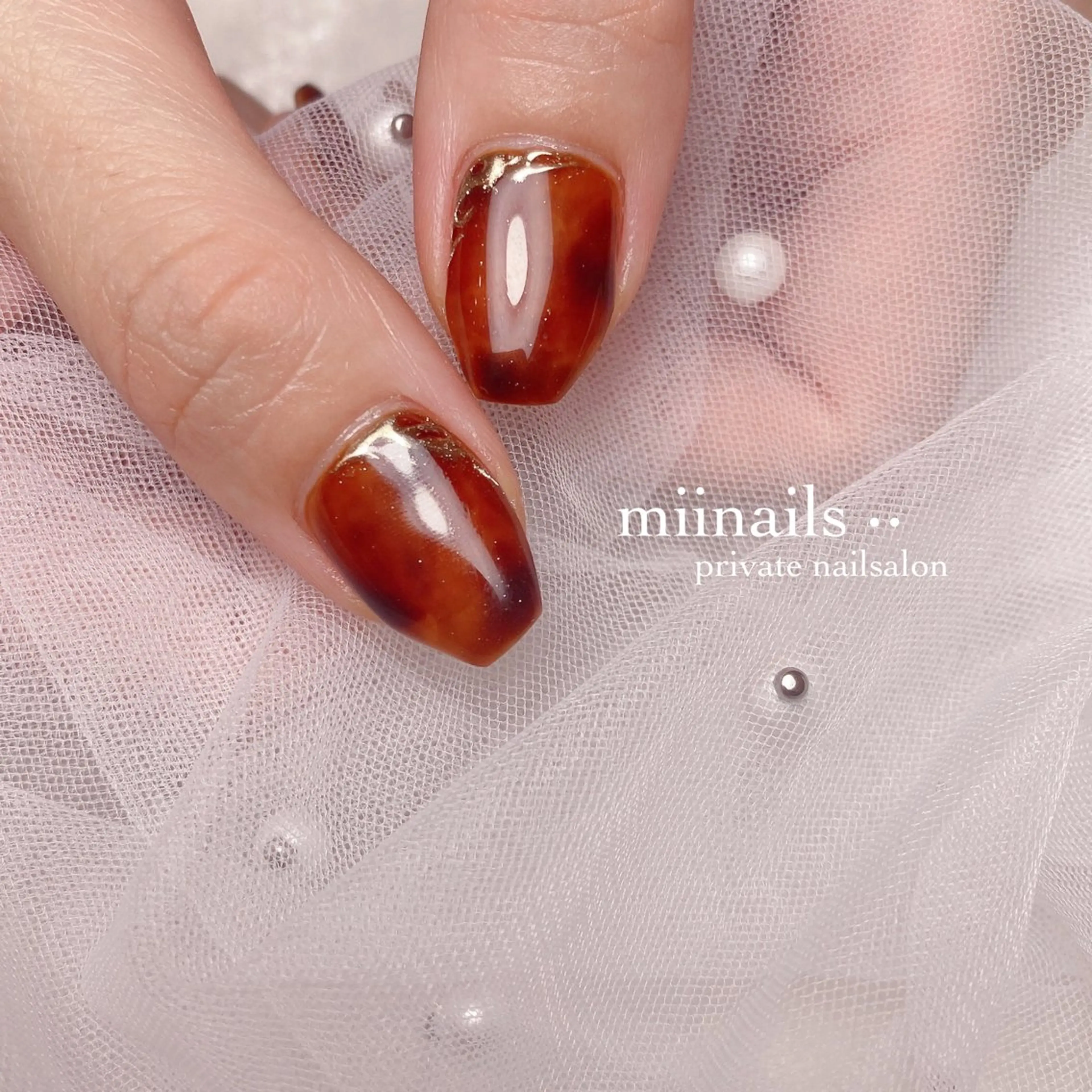 ネイル フレンチネイル 韓国ネイル ワンホンネイル ハンドネイル nailsalon miinailsのネイルデザイン
