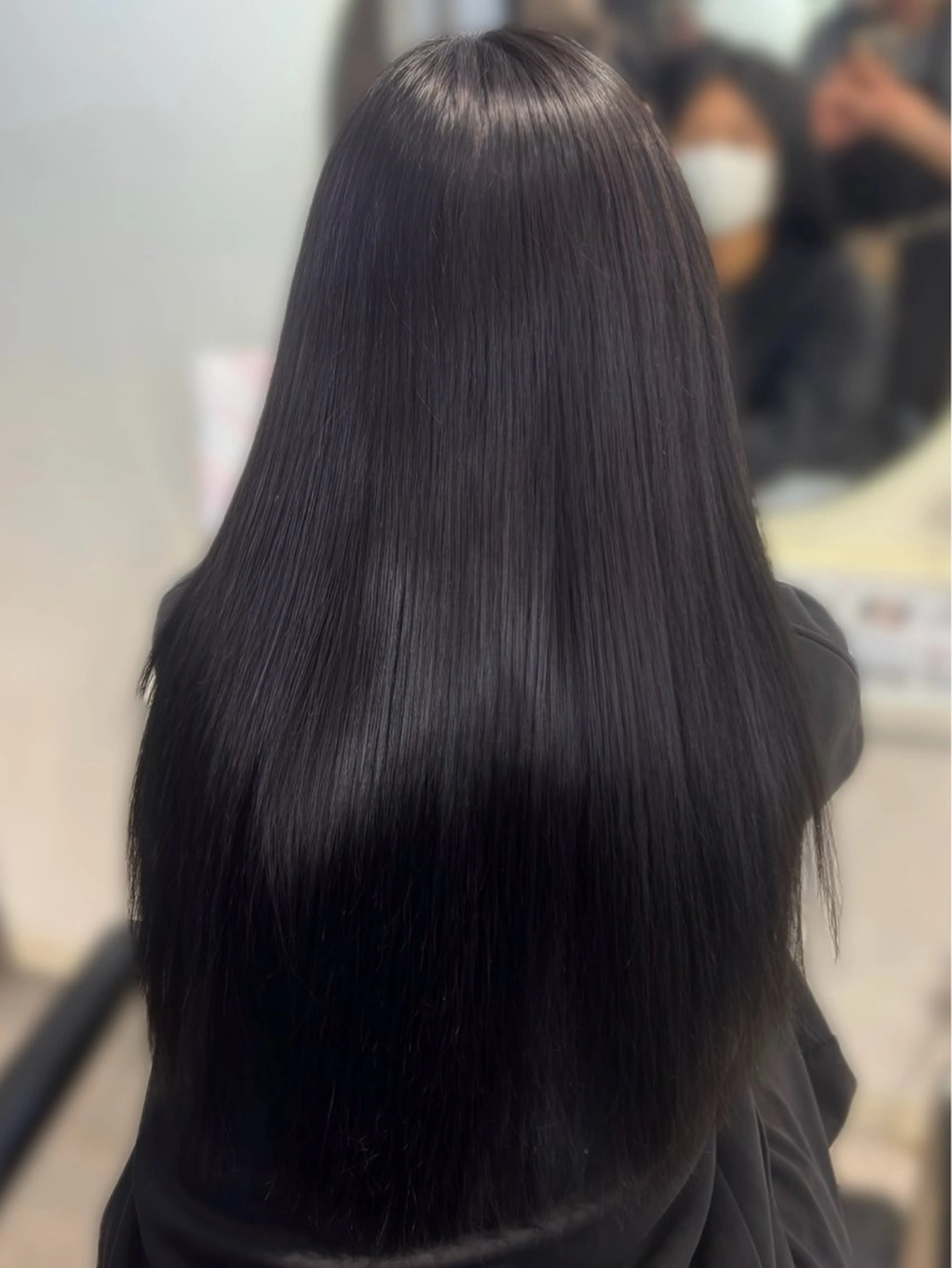 ロング カラー ブリーチ ダブルカラー 縮毛矯正 酸性ストレート カット ヘアカラー 🖤みらい🖤縮毛/ ブリーチモデル募集のヘアスタイル