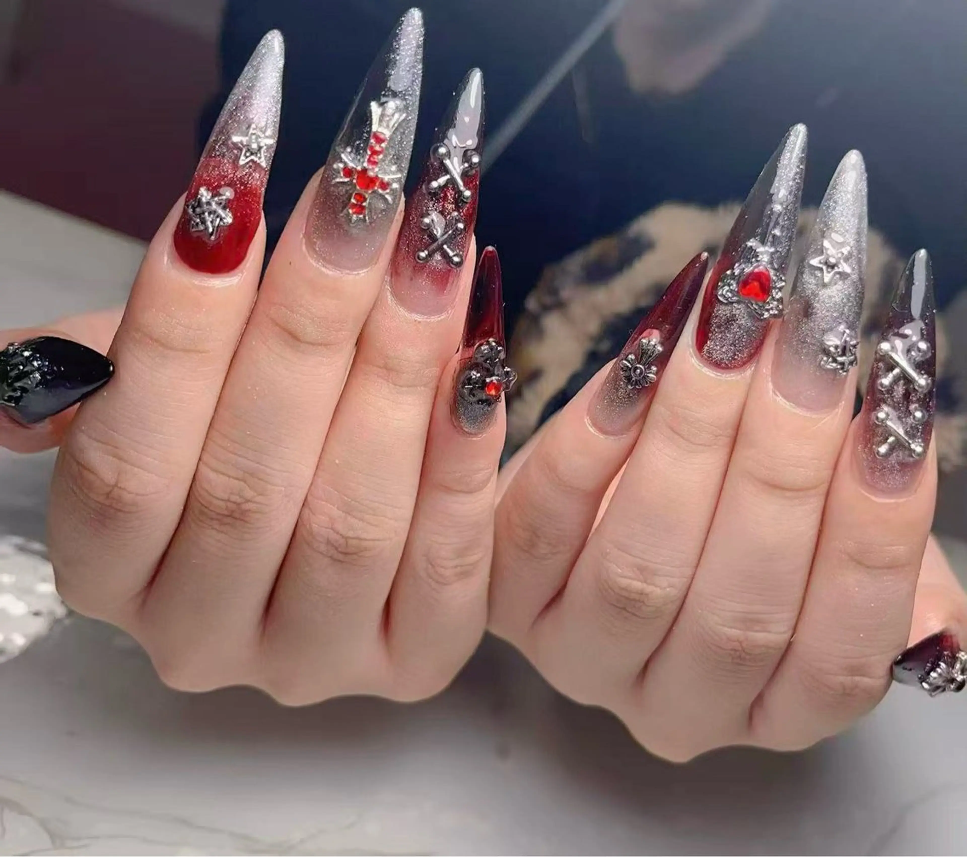 ネイル アートネイル フレンチネイル ジェルネイル グラデーション 韓国ネイル ハンドネイル ハンドケア さくら💮💮 【オフ無料】のネイルデザイン