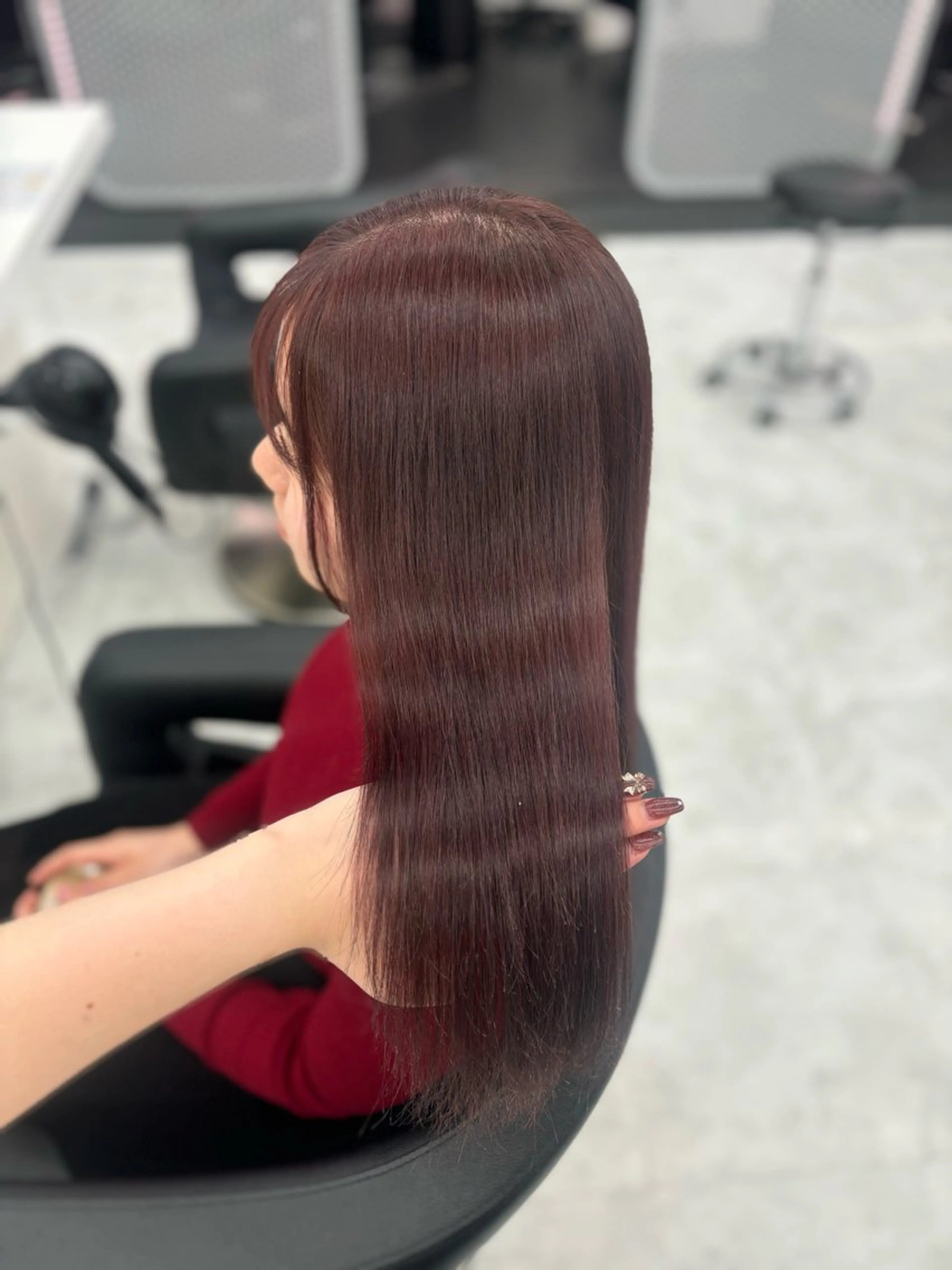 セミロング カラー 🤍レイヤー/顔周り /hirari🤍のヘアスタイル