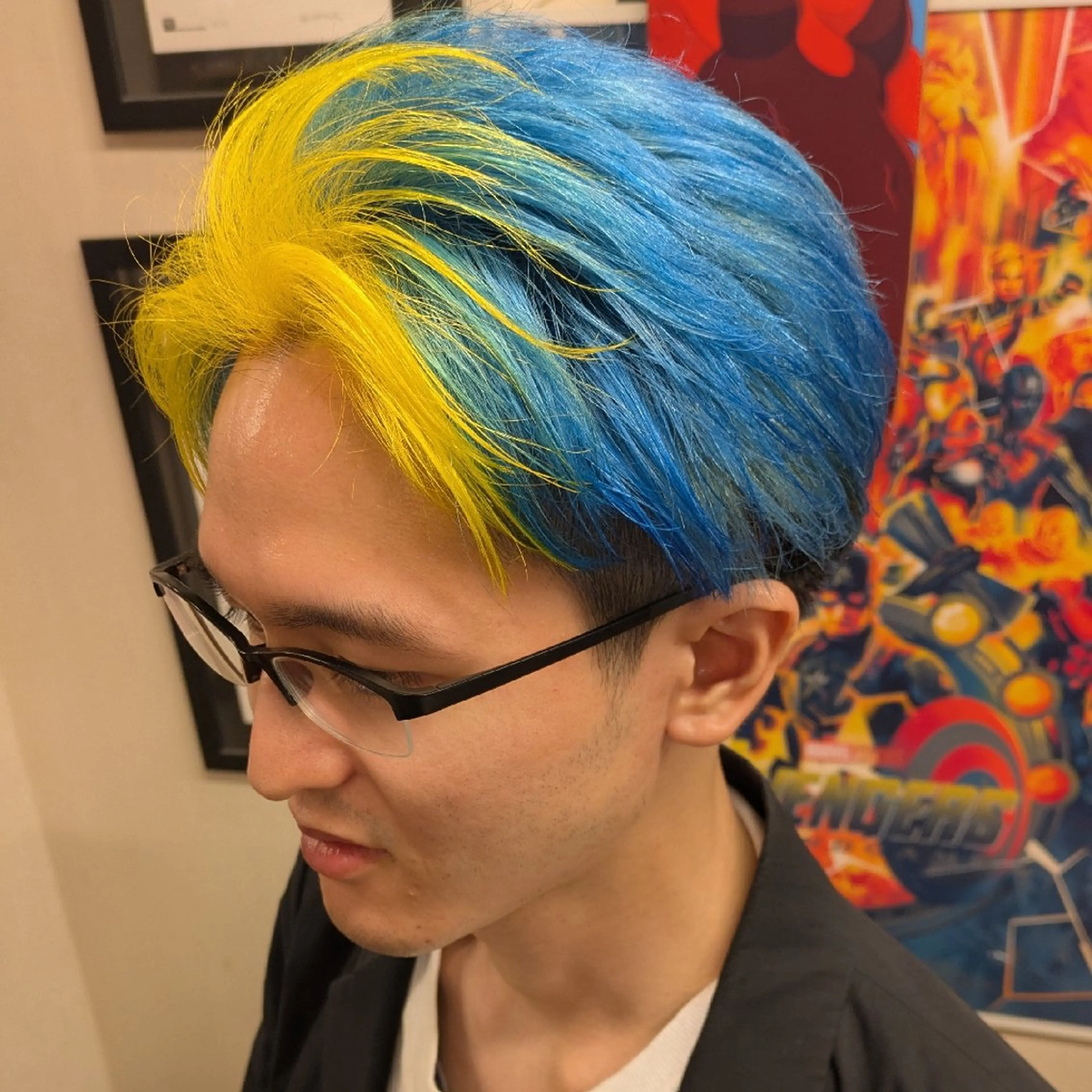 ショート カラー メンズ カット ヘアカラー トリートメント fuwat所属・秋葉原でカラーする なら🐉ちぇーたんのヘアスタイル