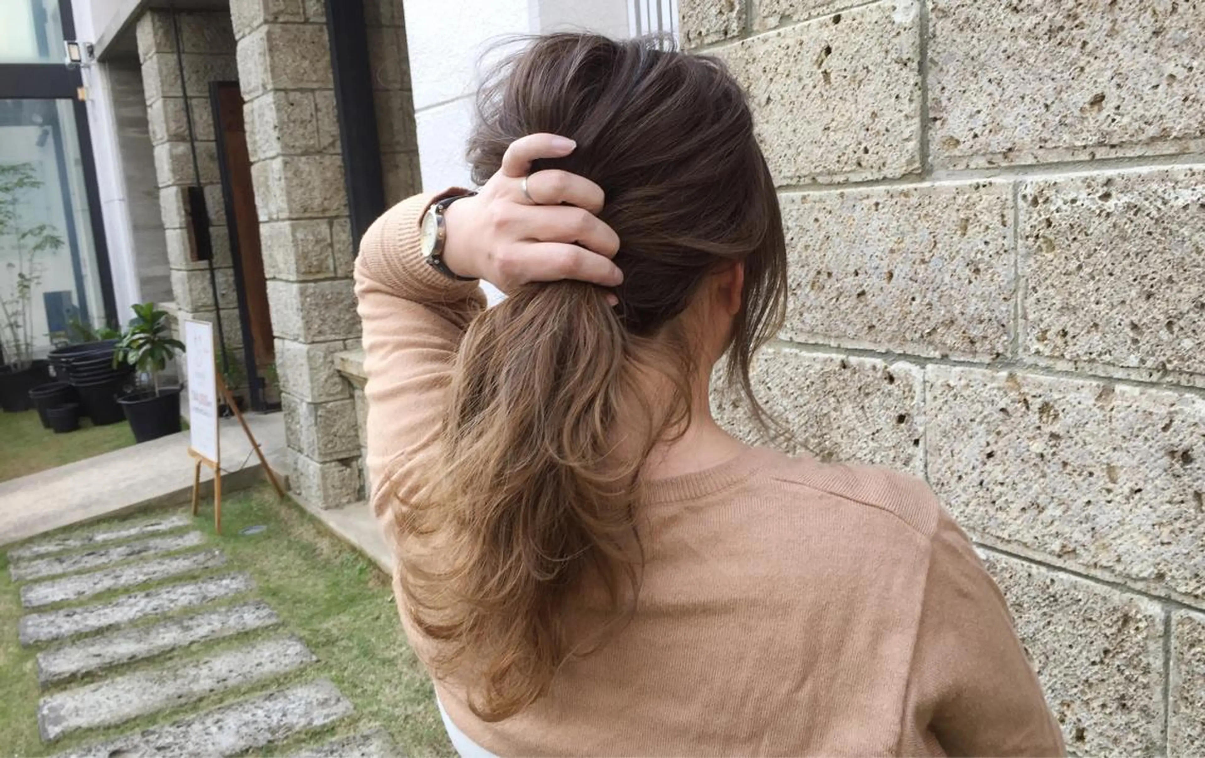 ロング カラー ブリーチ ブラウンカラー グラデーションカラー ハイライトカラー イルミナカラー 🌈髪質改善カラーの 🌈坂本侑樹のヘアスタイル