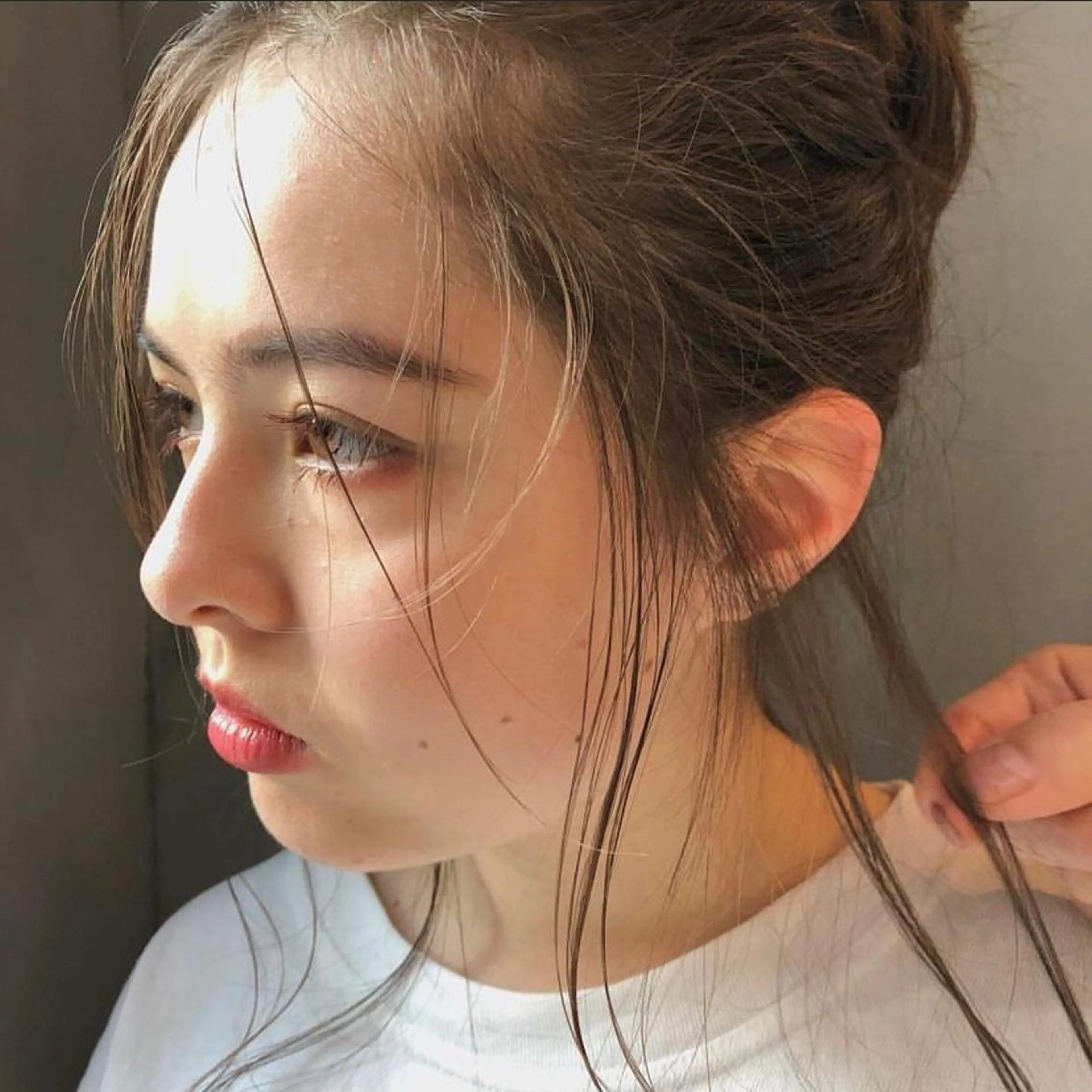 カラー 切りっぱなしボブ／ 暖色カラー／なつみのヘアスタイル