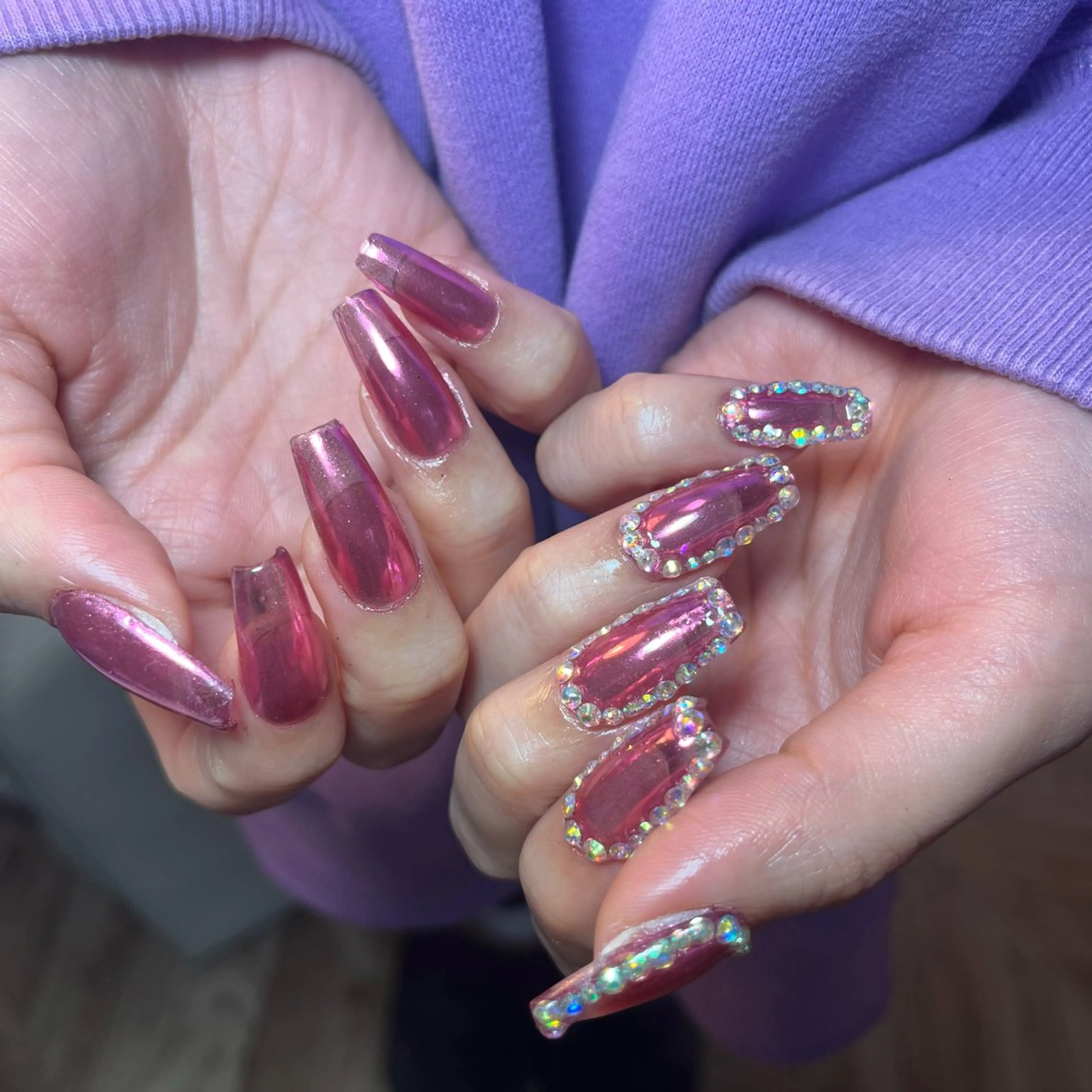 ネイル ハンドネイル Amber21.所属・Nagahama Akariのネイルデザイン