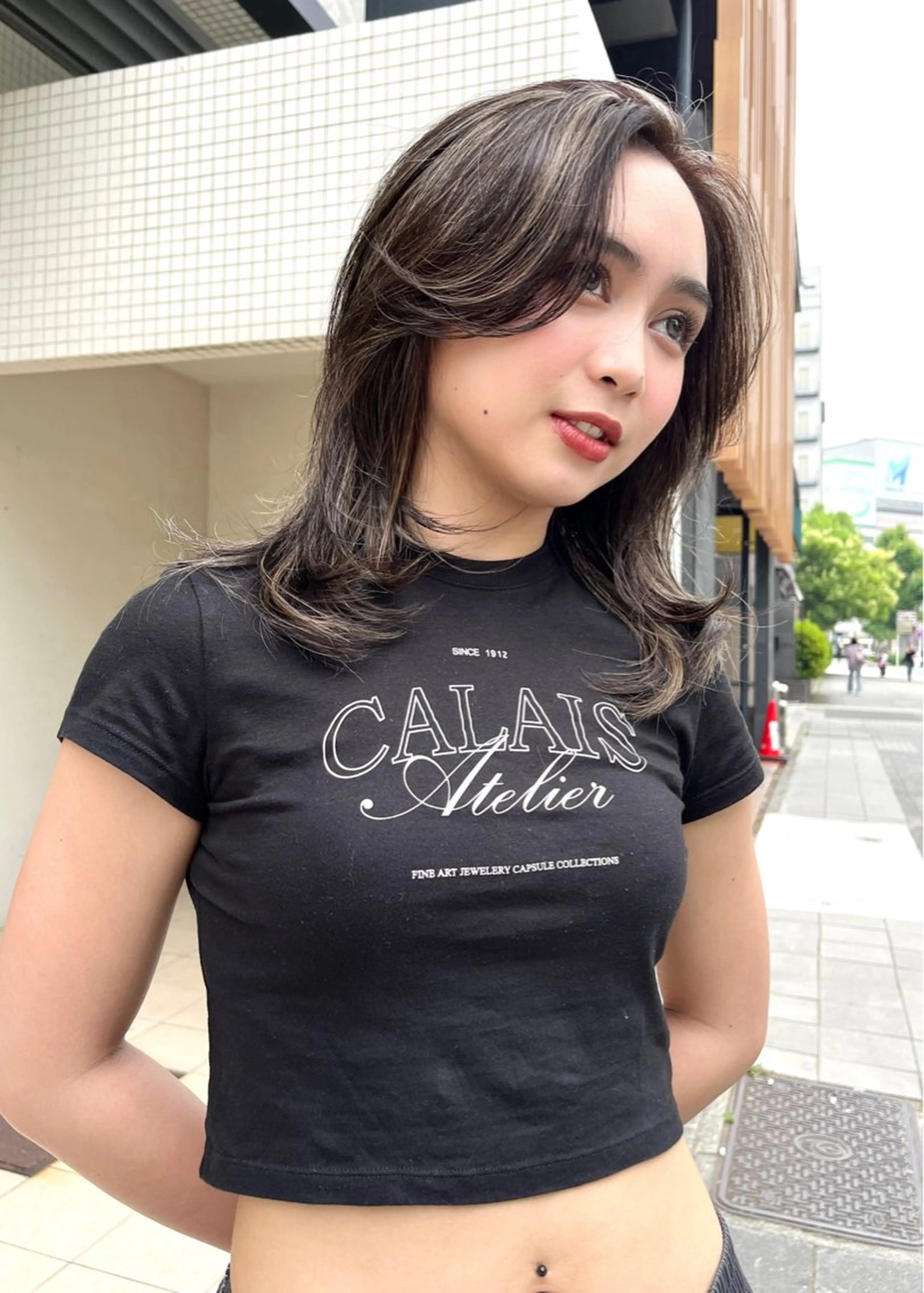 セミロング カラー ヘアカラー DEAN所属・KEIGO/パーマ ハイトーン/DEANのヘアスタイル