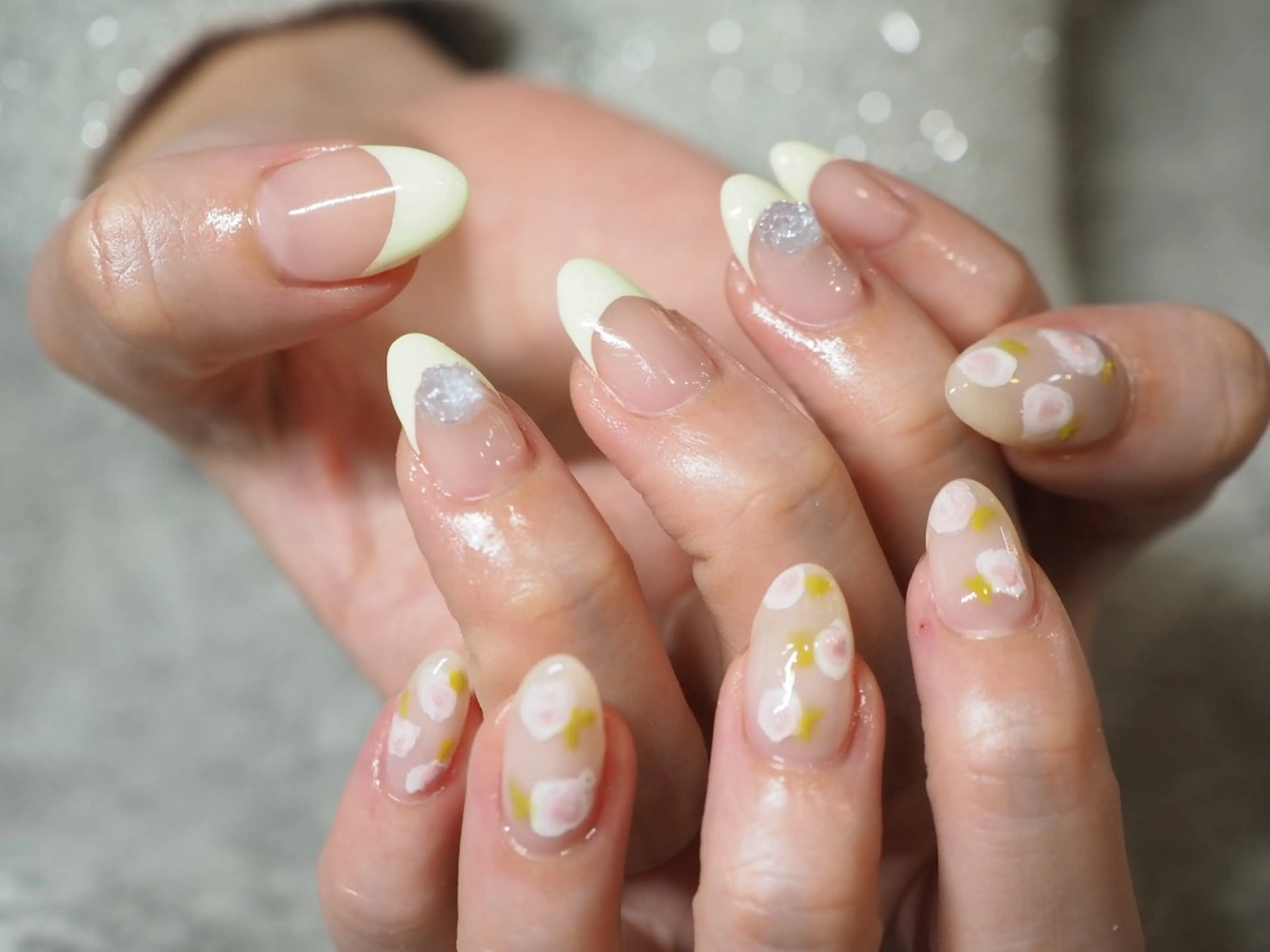 ネイル アートネイル チークネイル フラッシュネイル フットネイル フレンチネイル glaNje shioriのネイルデザイン