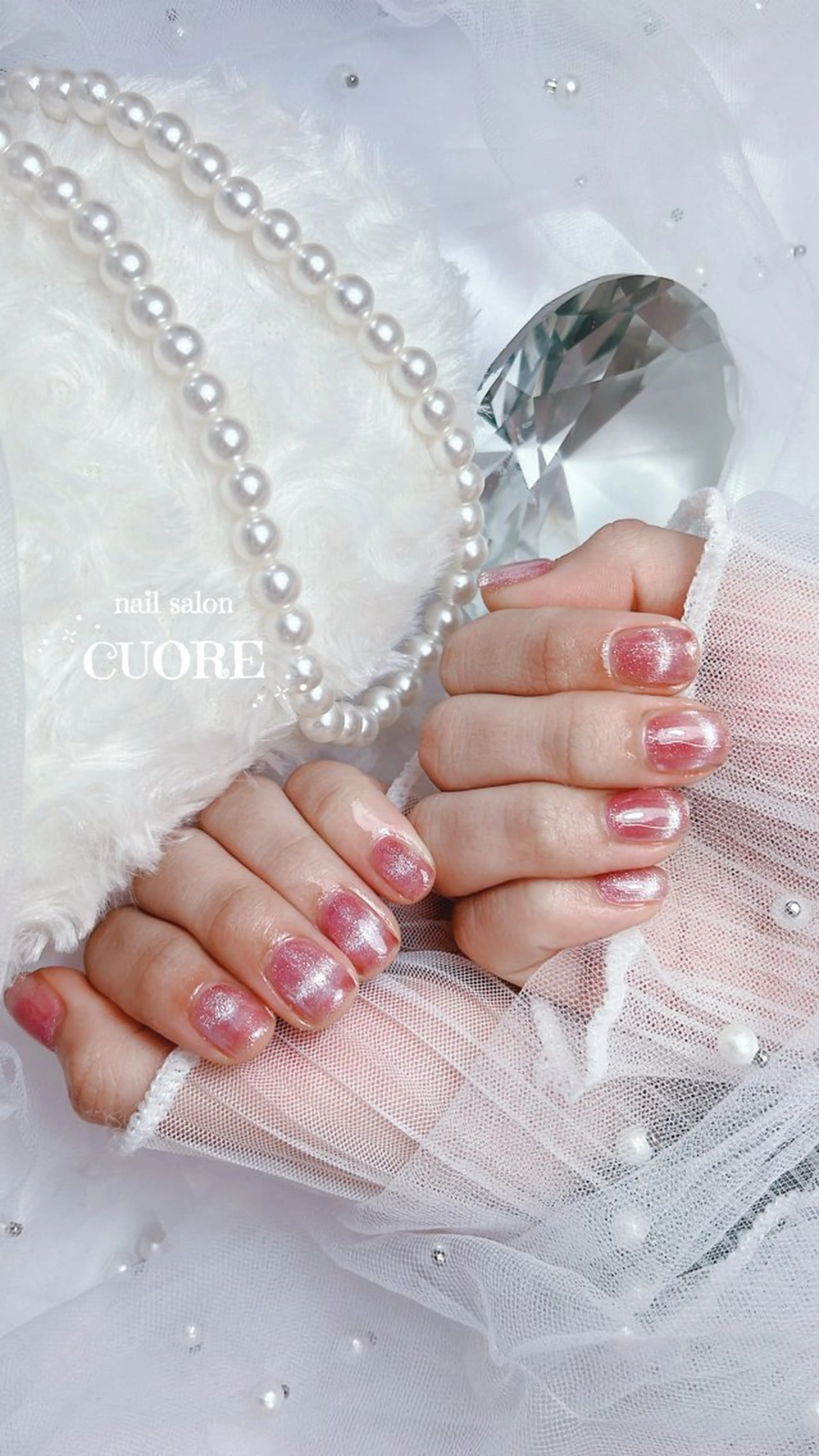 ネイル フレンチネイル マグネットネイル マグネットフレンチ オフィスネイル ワンカラーネイル ハンドネイル CUORE____nail所属・nail salon CUOREのネイルデザイン