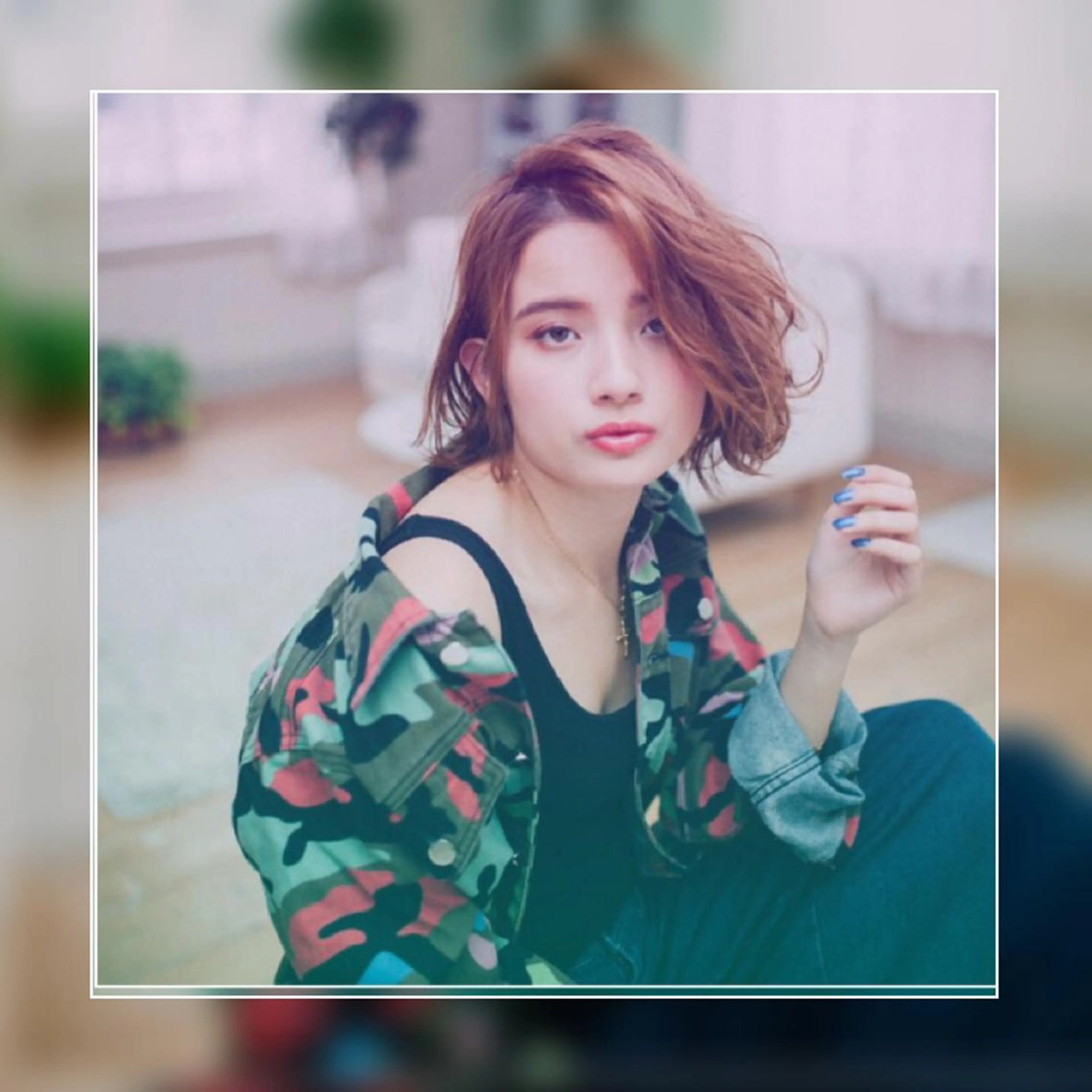 ミディアム パーマ ヘアアレンジ メンズ キッズ ネイル マツエク・マツパ premier modelsのヘアスタイル