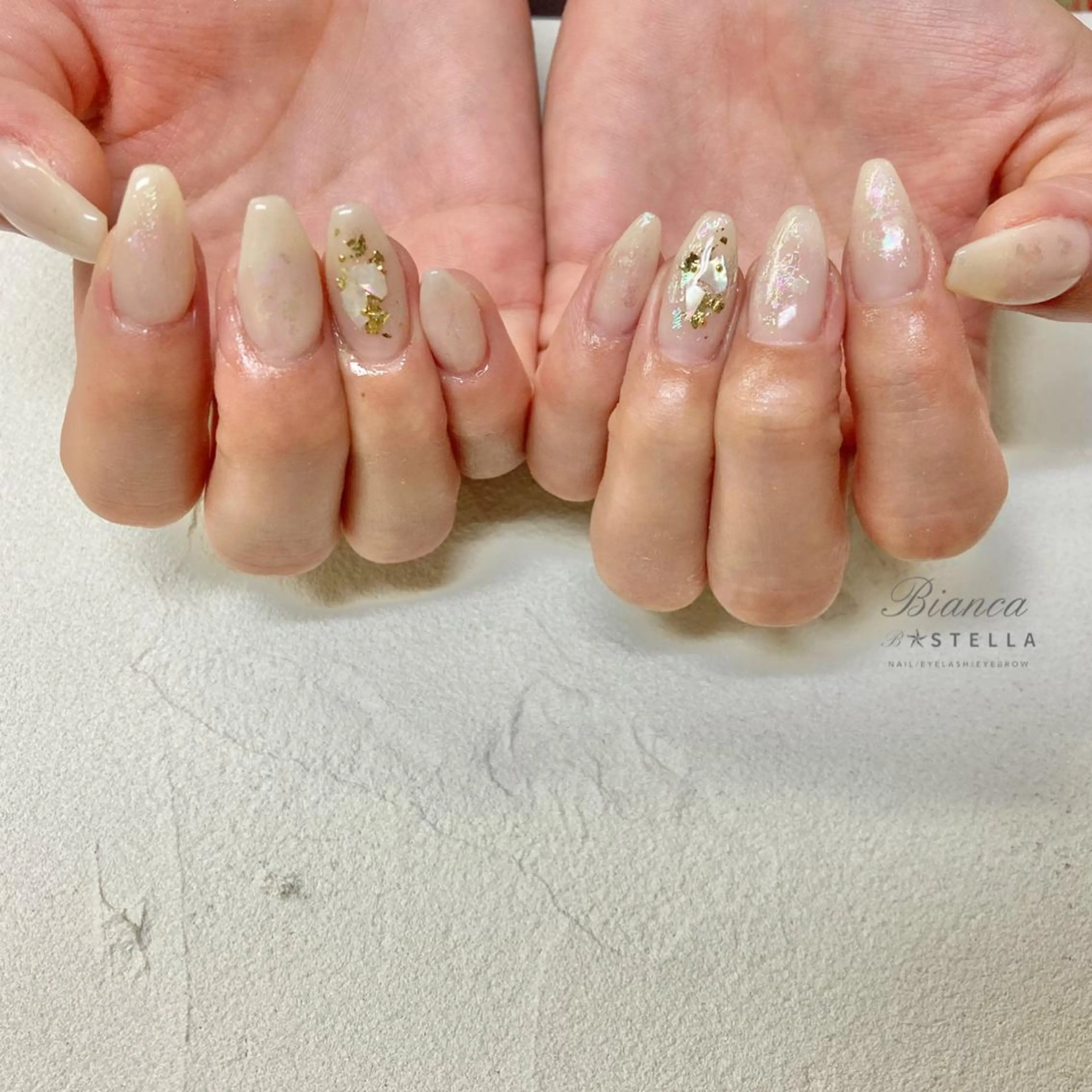 ネイル オーロラネイル Mojyam nail所属・松本 実咲のネイルデザイン