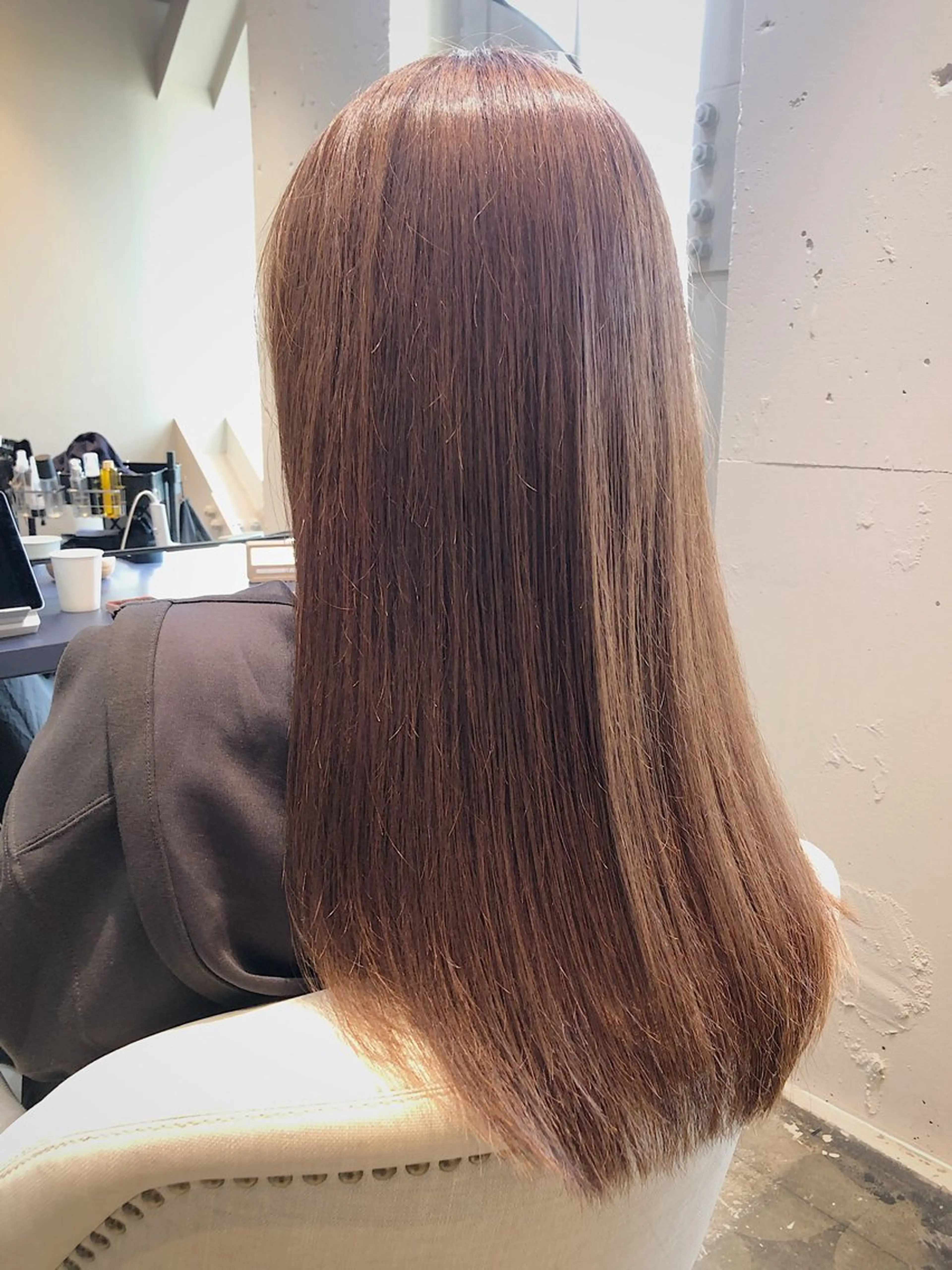 ロング 髪質改善 カット ヘアカラー トリートメント 所渉/韓国レイヤー /ウルフカットのヘアスタイル