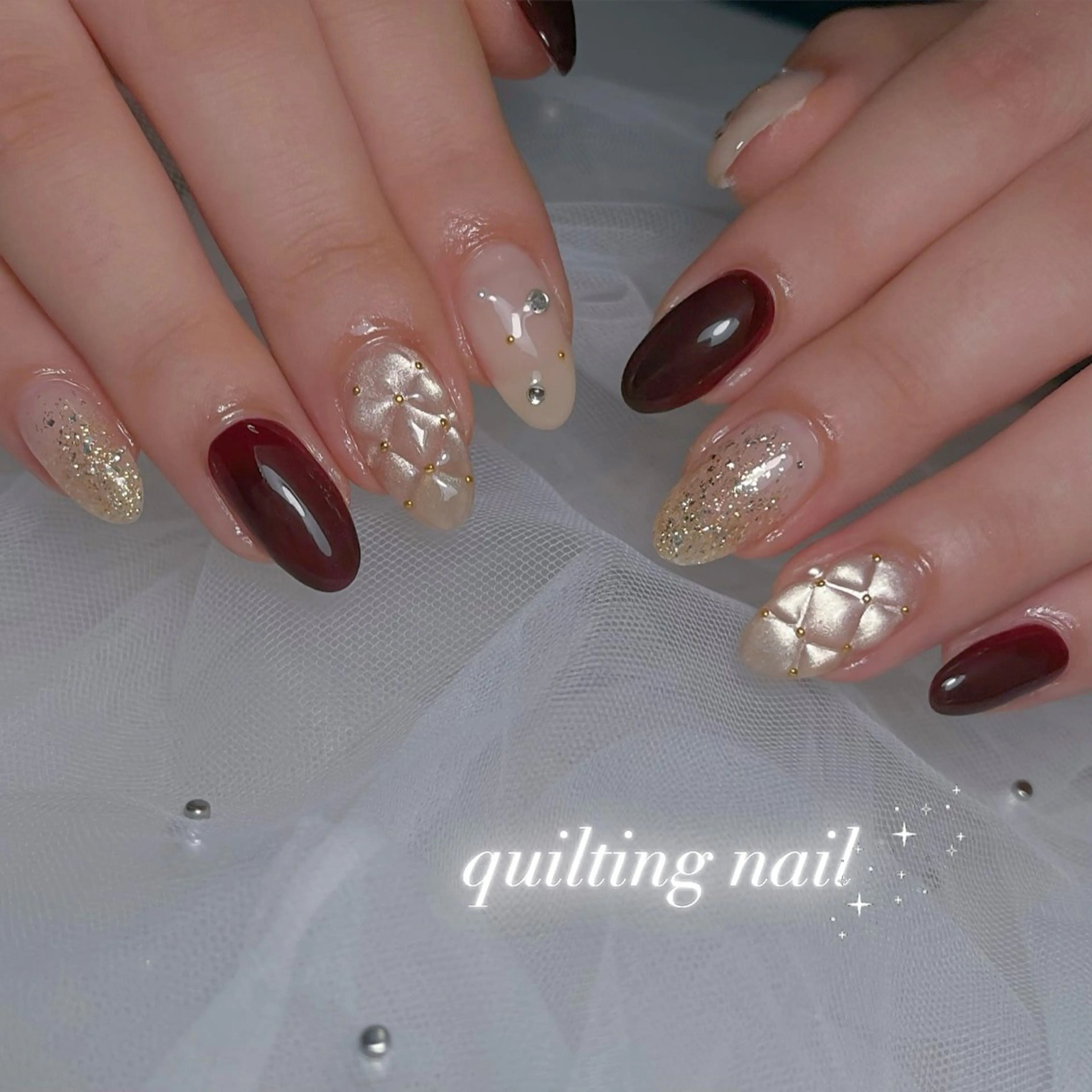 ネイル アートネイル 長さ出し ジェルネイル 韓国ネイル 持ち込み ハンドネイル RE SALONのネイルデザイン