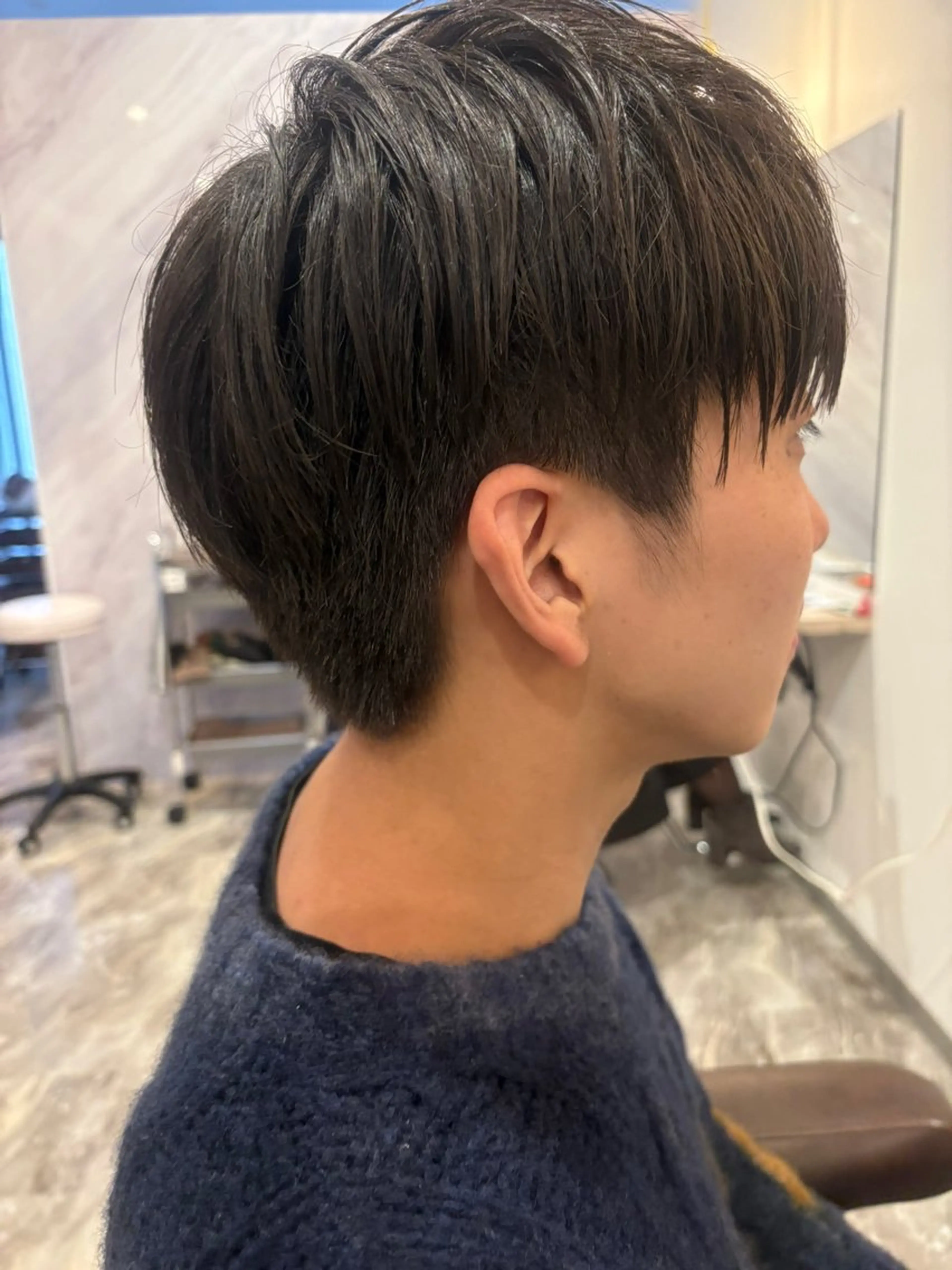 ショート カット ヘアカラー 永田 よしはるのヘアスタイル