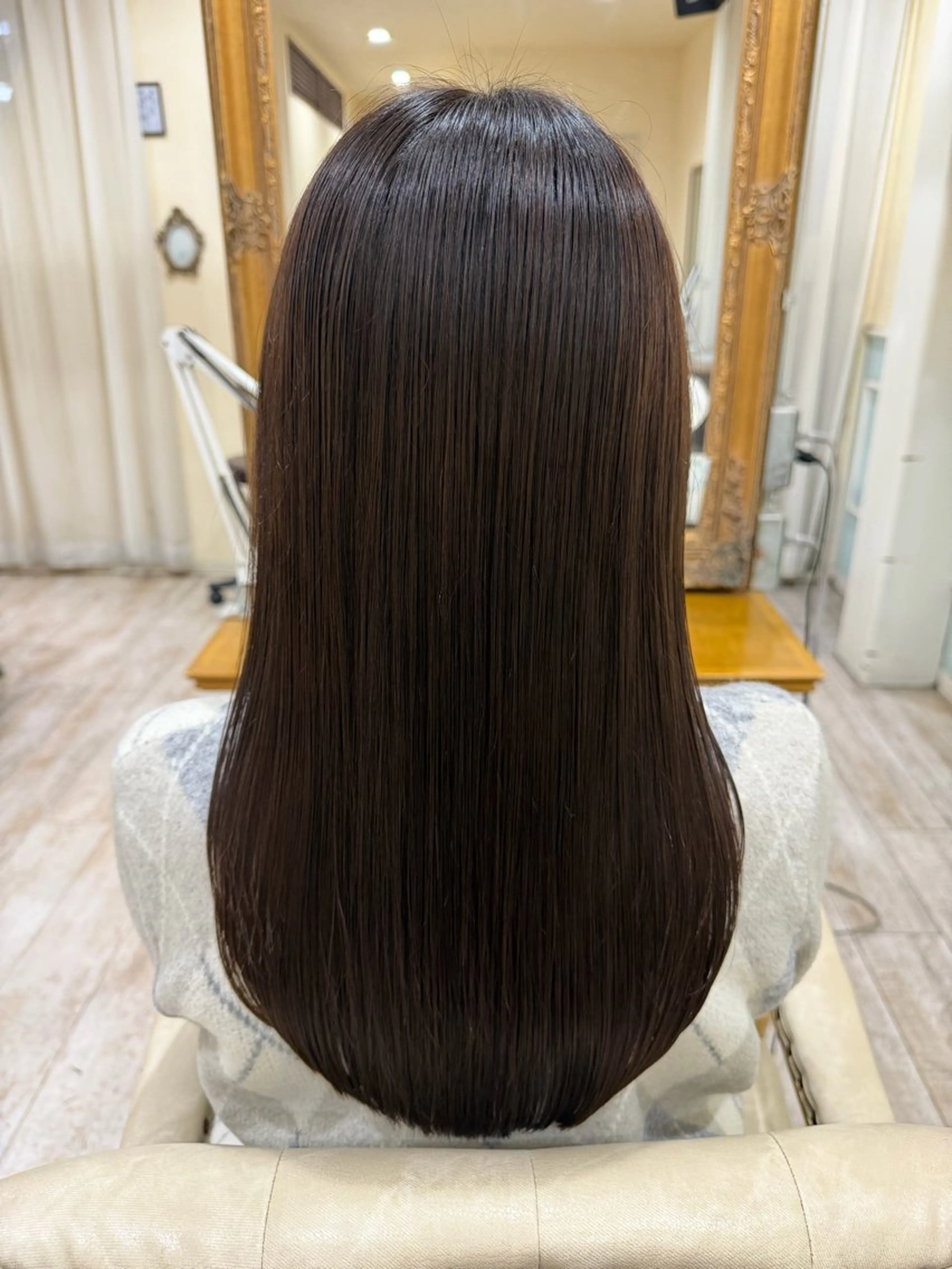 ロング カラー 髪質改善 レイヤーカット ロング カット ヘアカラー 縮毛矯正 トリートメント 新越谷noble店長 松本拓也▶◀*.のヘアスタイル