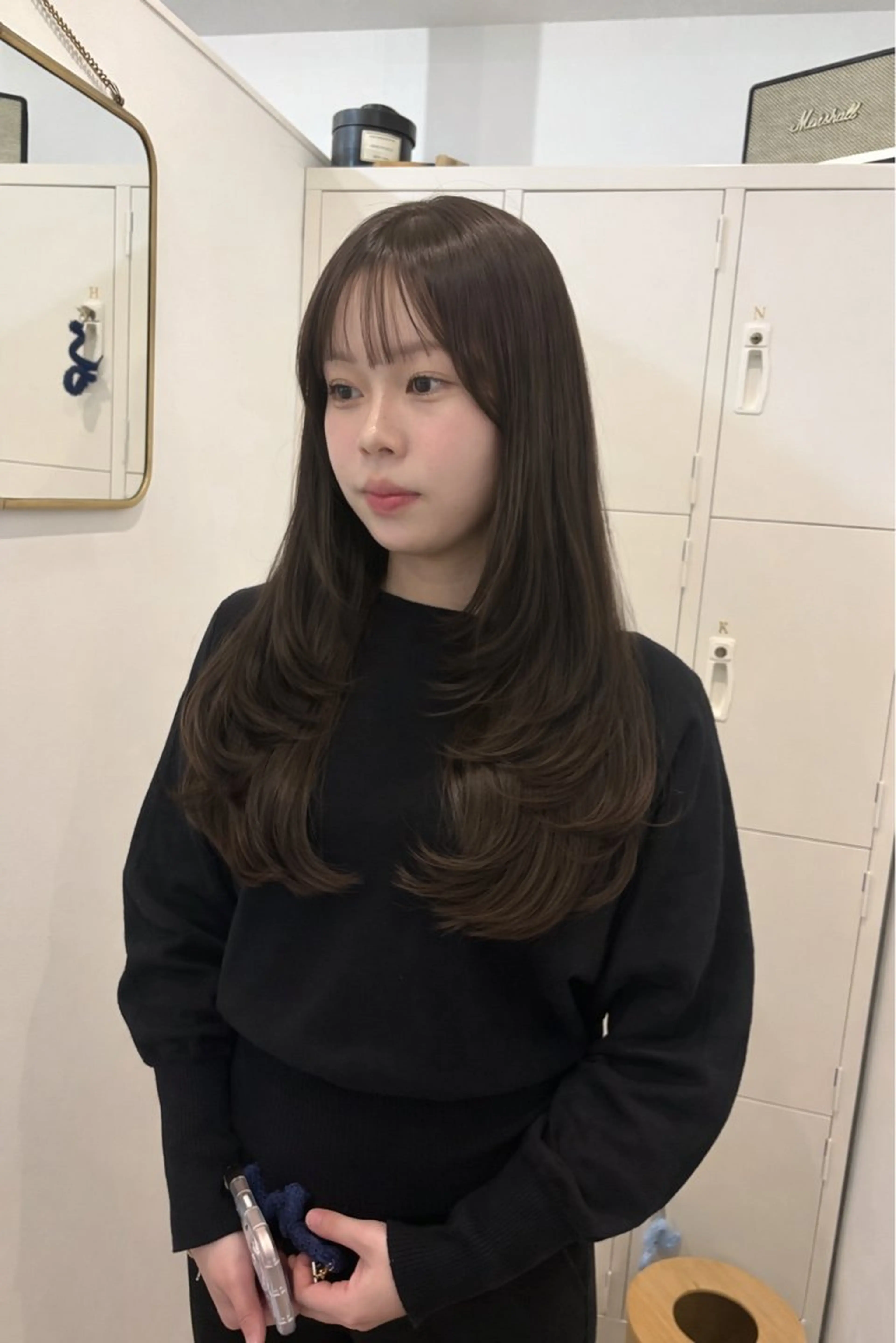 ロング カラー レイヤーカット 梅田/柔らかカラー/ オオハシ リナコのヘアスタイル