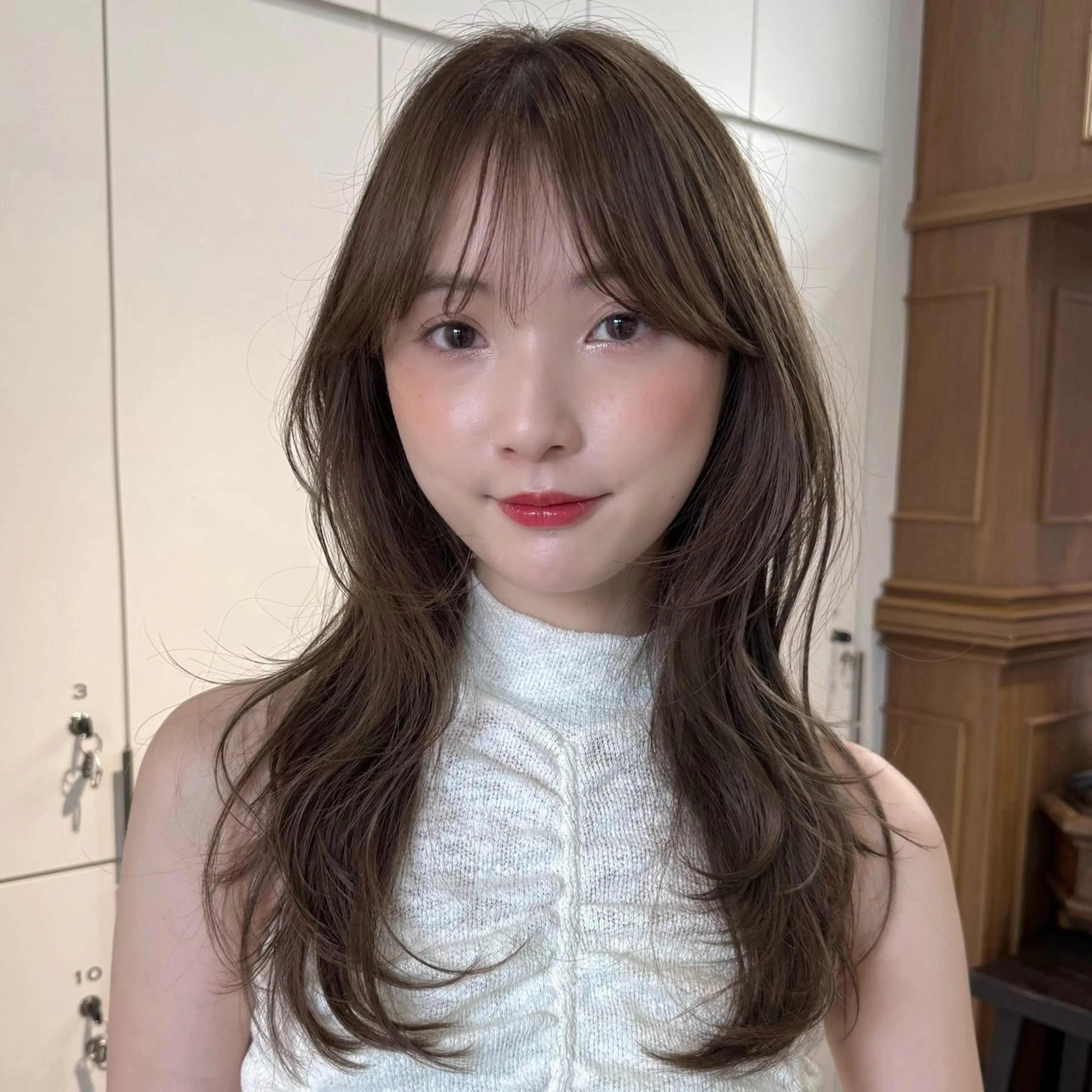 ロング レイヤーカット ロング カット ヘアカラー トリートメント レイヤー/パーマ/ 艶カラー/💚千琴のヘアスタイル