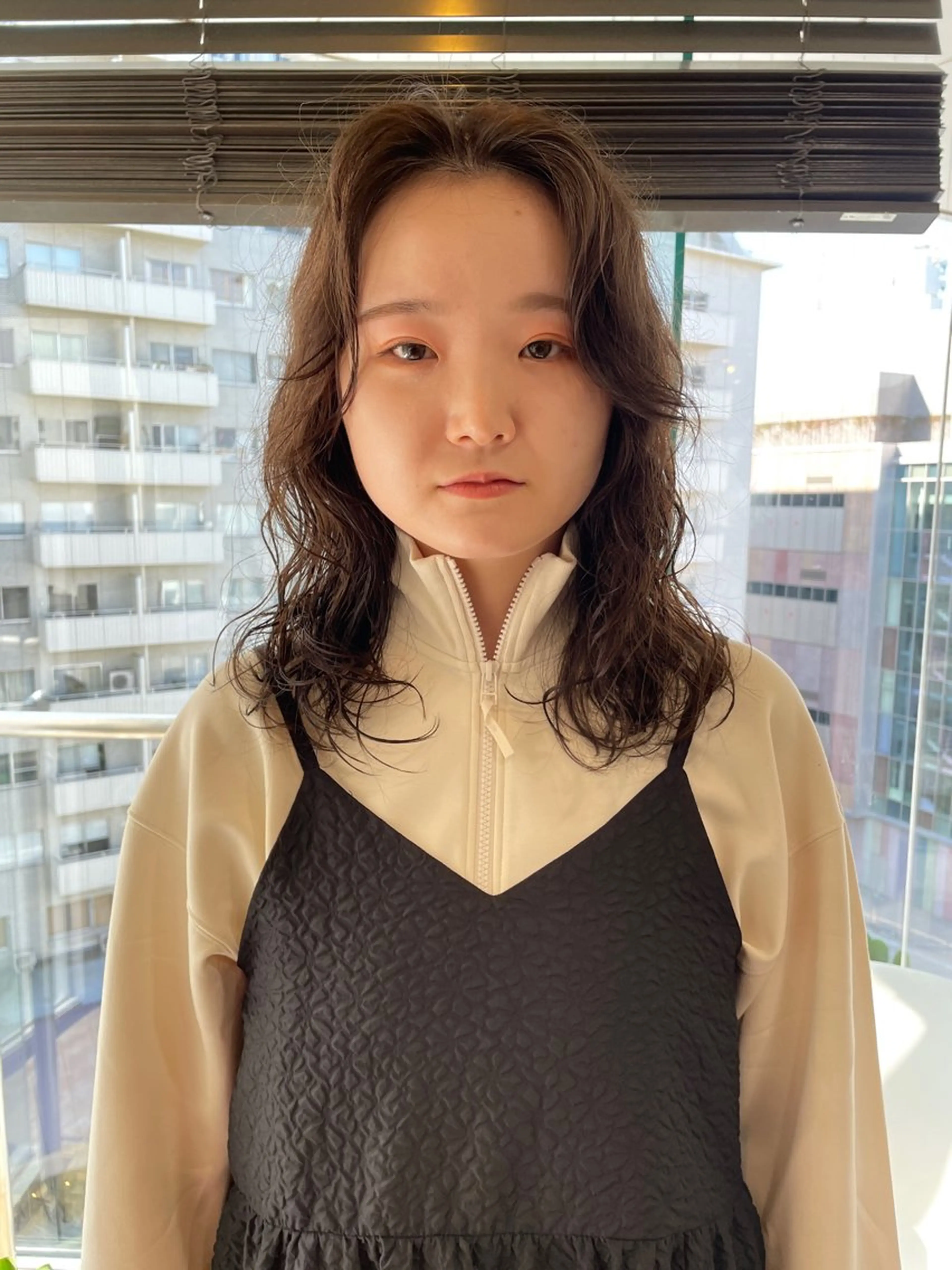 セミロング カラー パーマ カット ヘアカラー パーマ トリートメント レイヤー／似合わせ TAKUYAのヘアスタイル