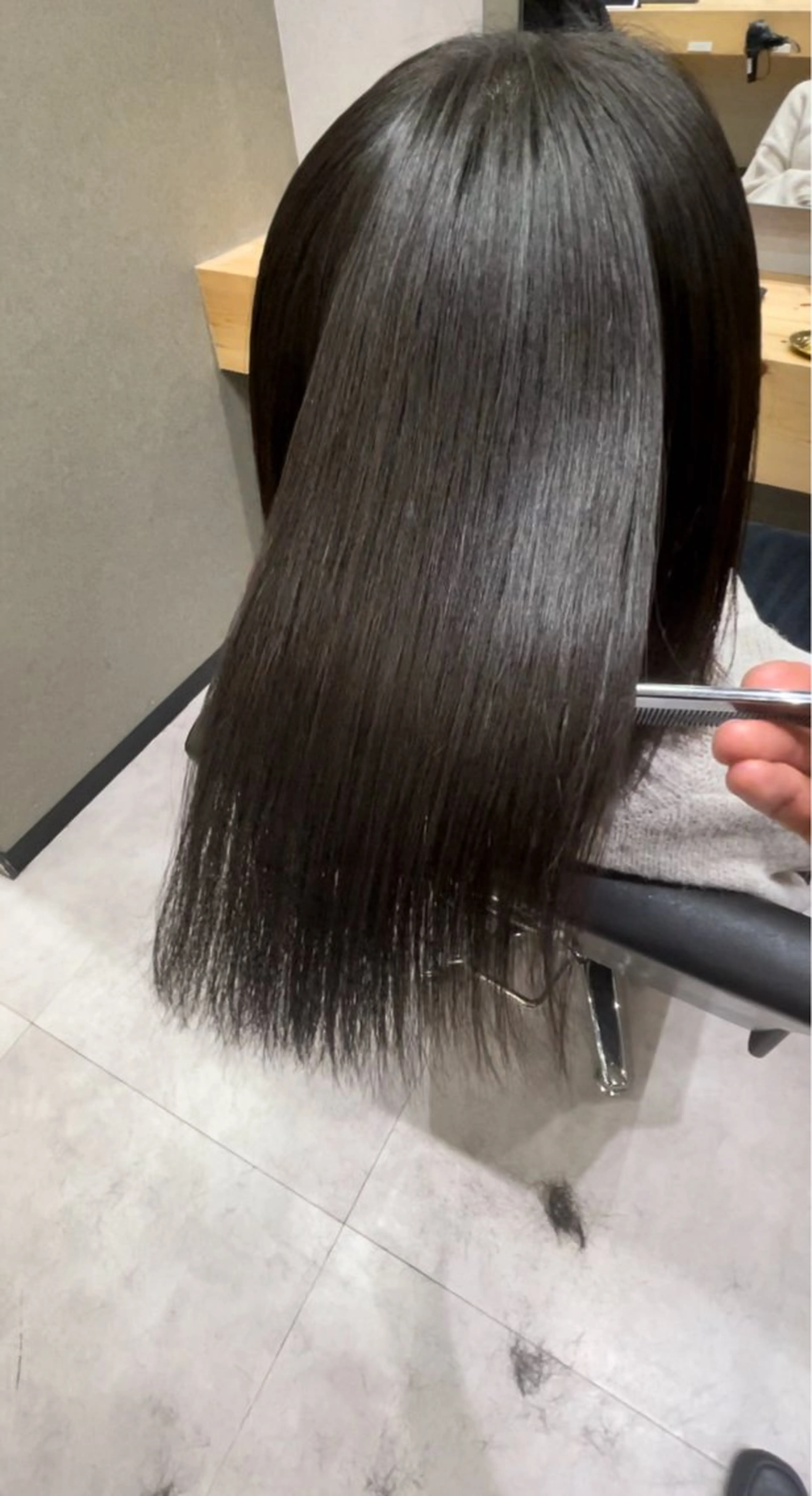 ミディアム 髪質改善 縮毛矯正 トリートメント 縮毛矯正 平賀　凌のヘアスタイル