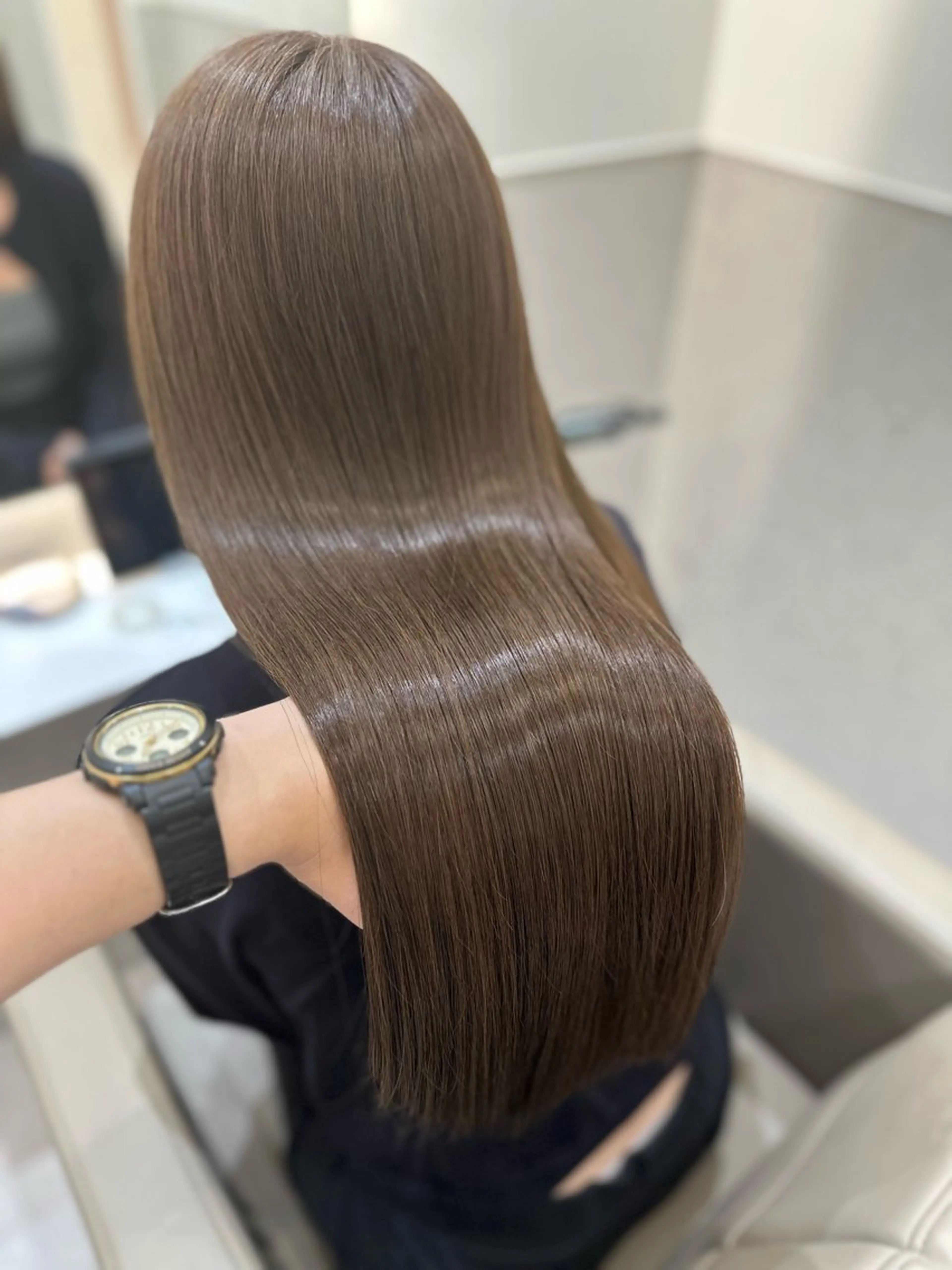 ロング カラー カット ヘアカラー トリートメント Kasumi Zinaのヘアスタイル