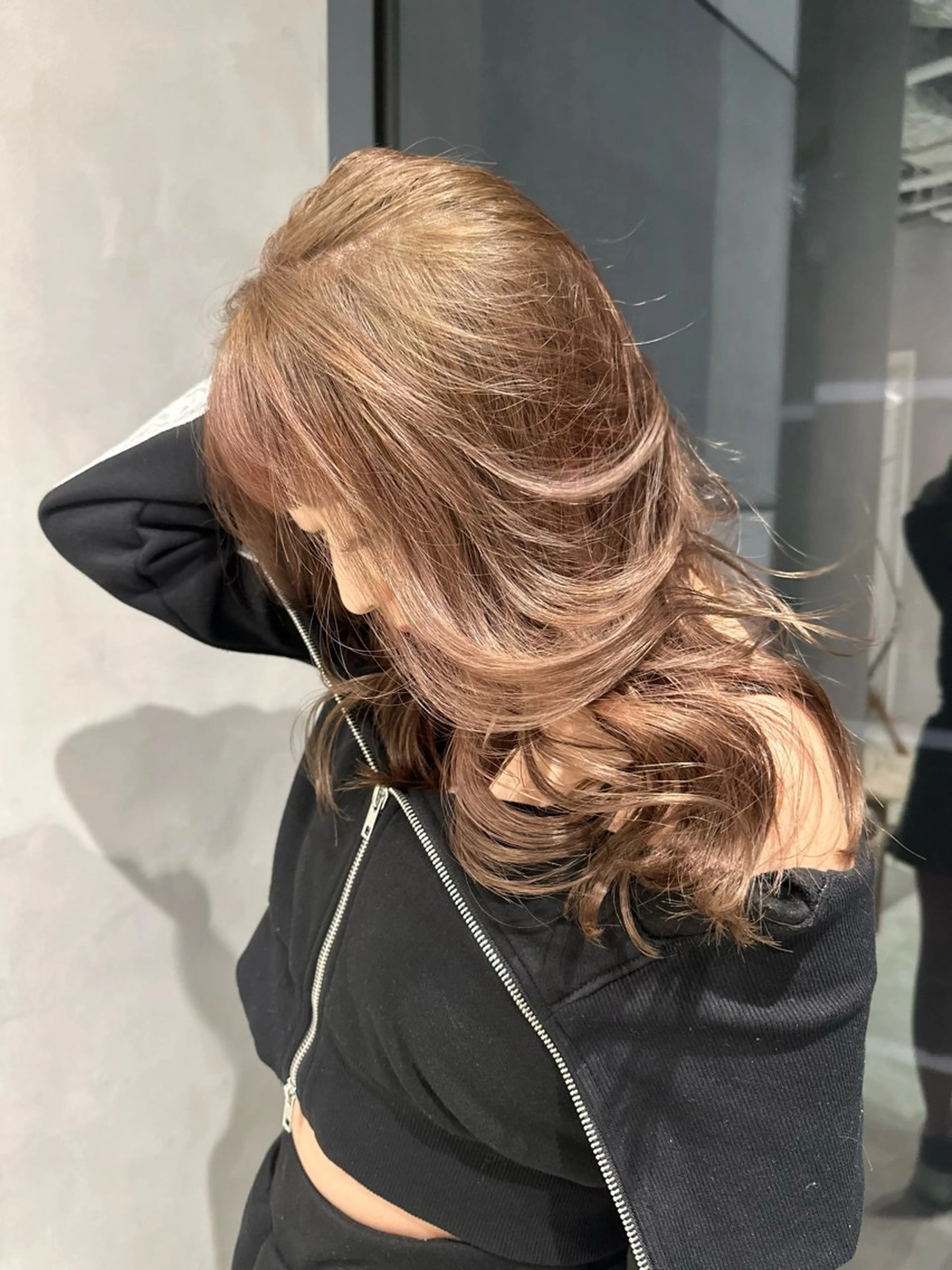 ロング カラー ベージュカラー ブリーチ ミルクティーベージュ カット ヘアカラー トリートメント ハイトーン/ショート /akane🐰♥️のヘアスタイル
