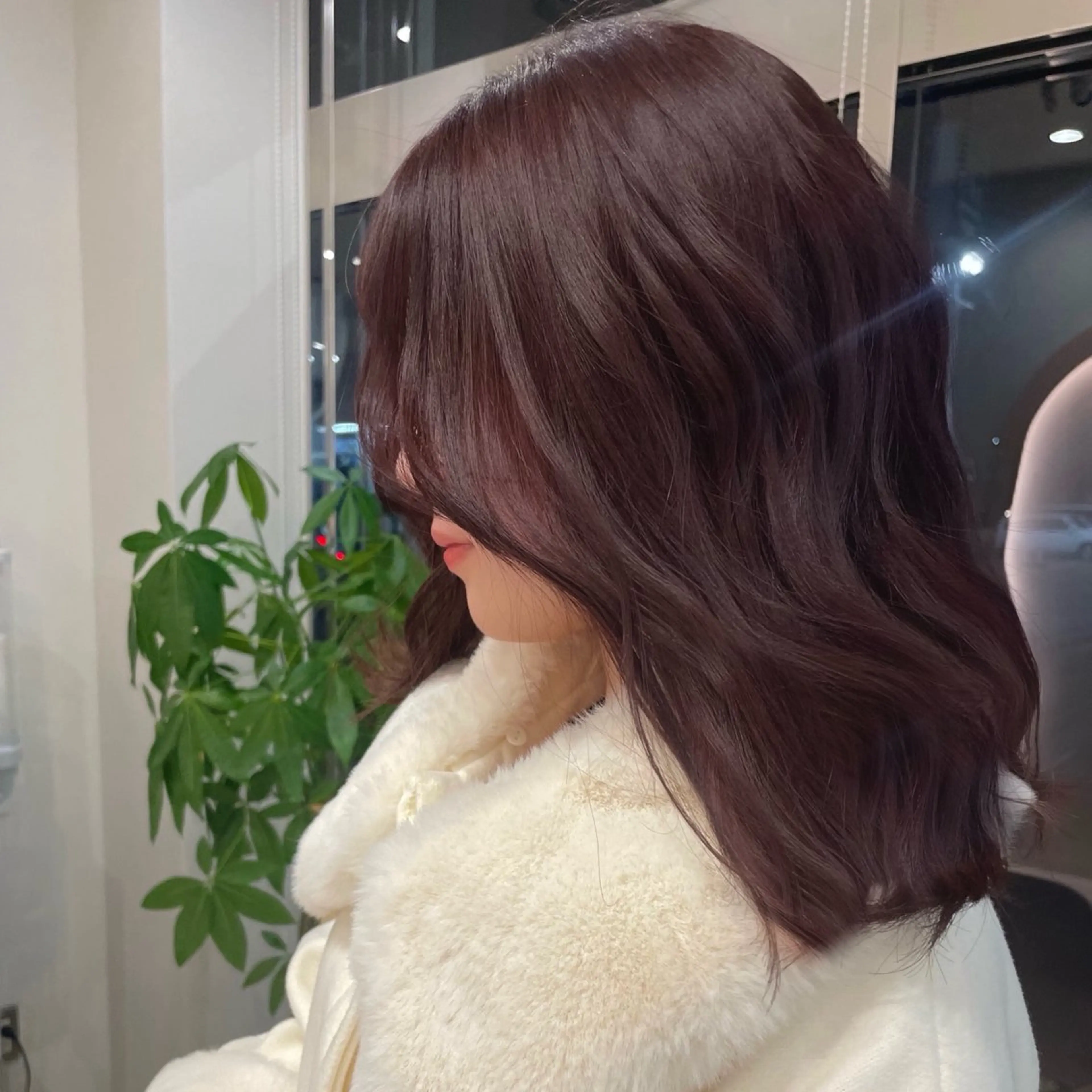 カラー ブラウンカラー ピンクカラー cyaco g所属・大原 望愛のヘアスタイル