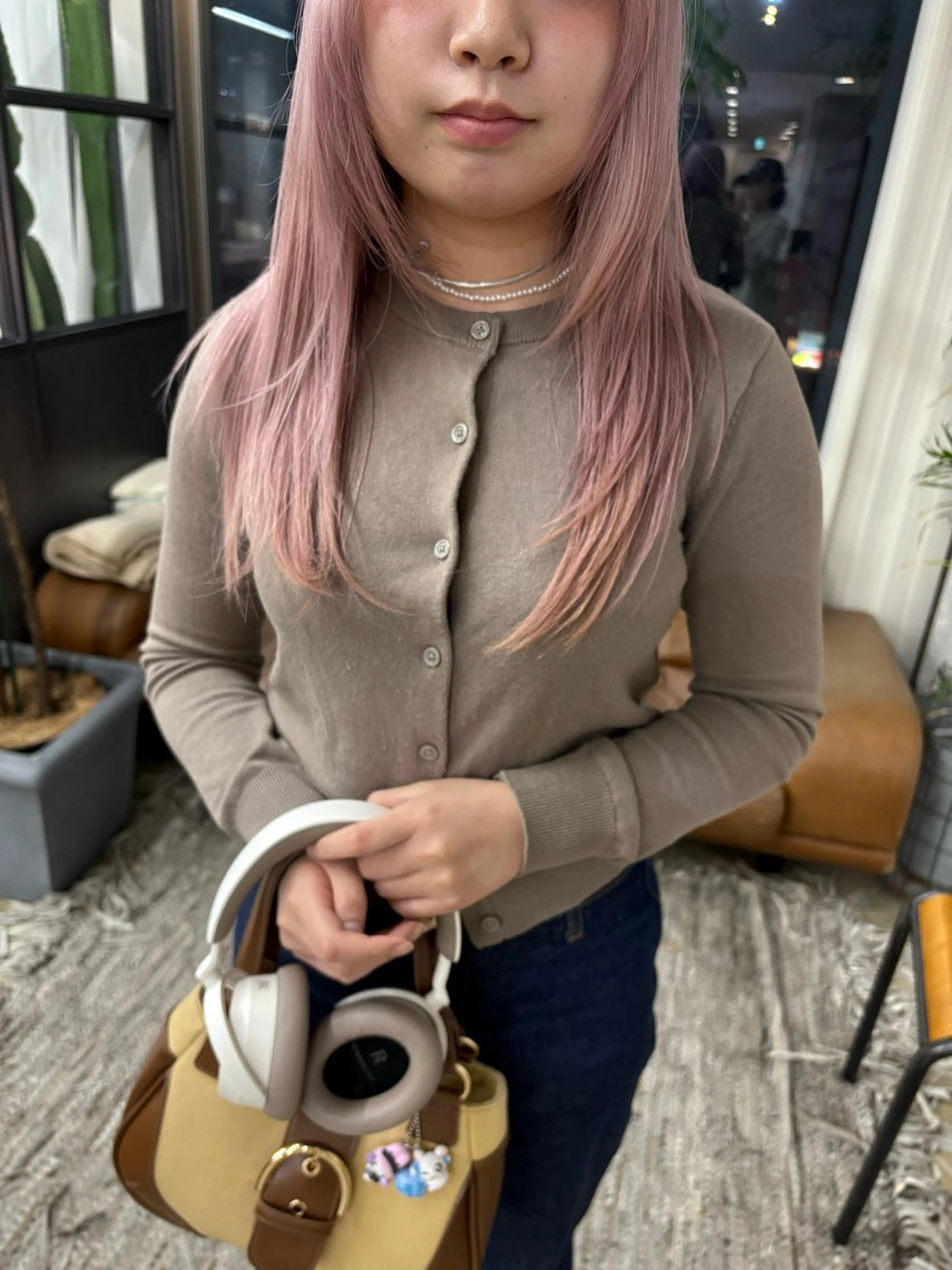 ロング ヘアカラー 大下 心渚 /ブリーチ/艶カラーのヘアスタイル